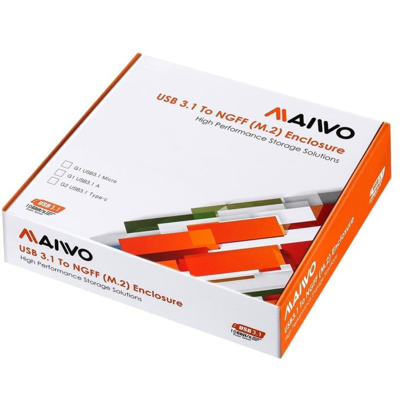 Внешний карман Maiwo внешний для M.2 SSD (NGFF) SATA через USB3.1 GEN2 Type-C (K16NC black) U1