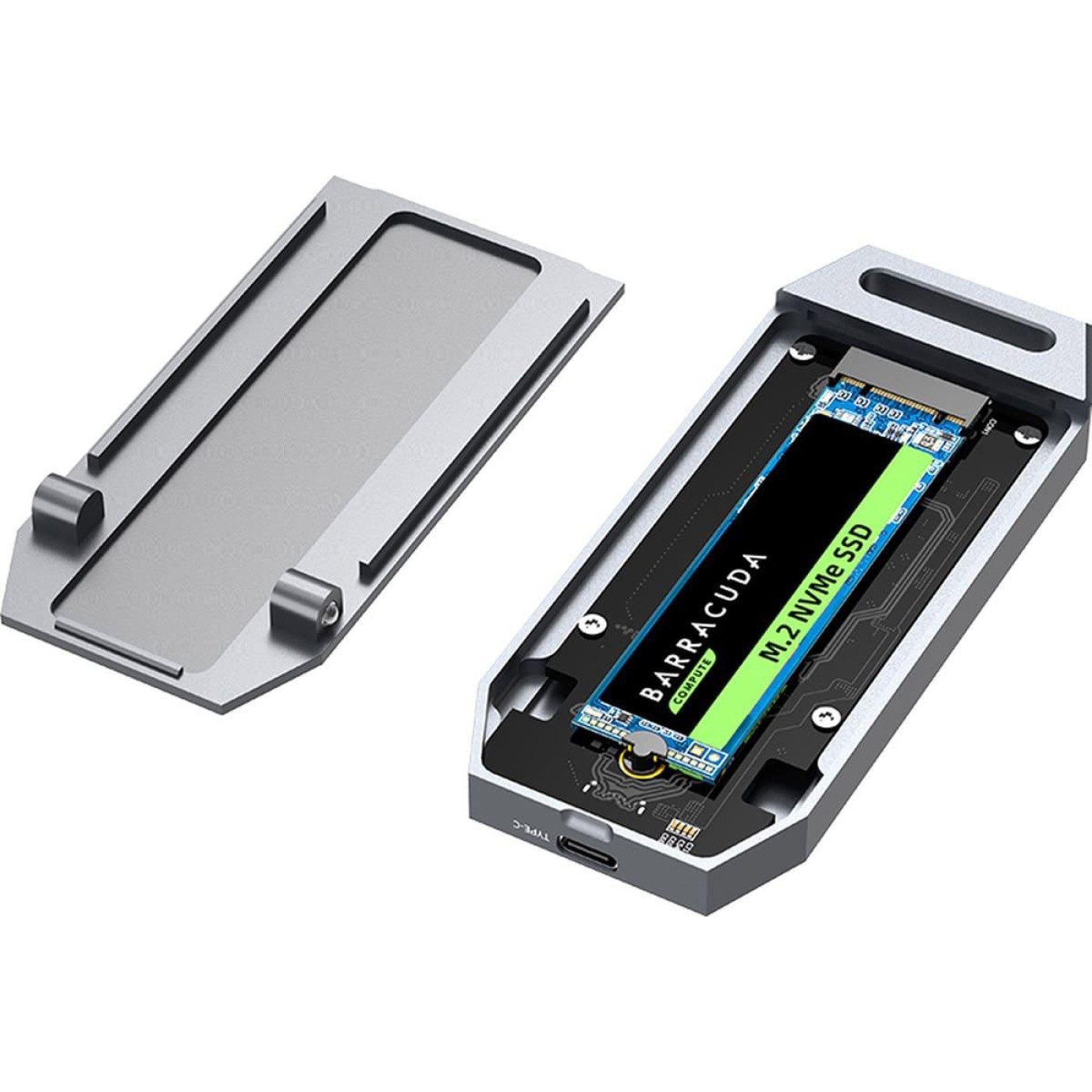 Внешний карман Maiwo M.2 SSD NVMe 2280 ч-з USB4.0 Type-C 40Gbps (K1695)