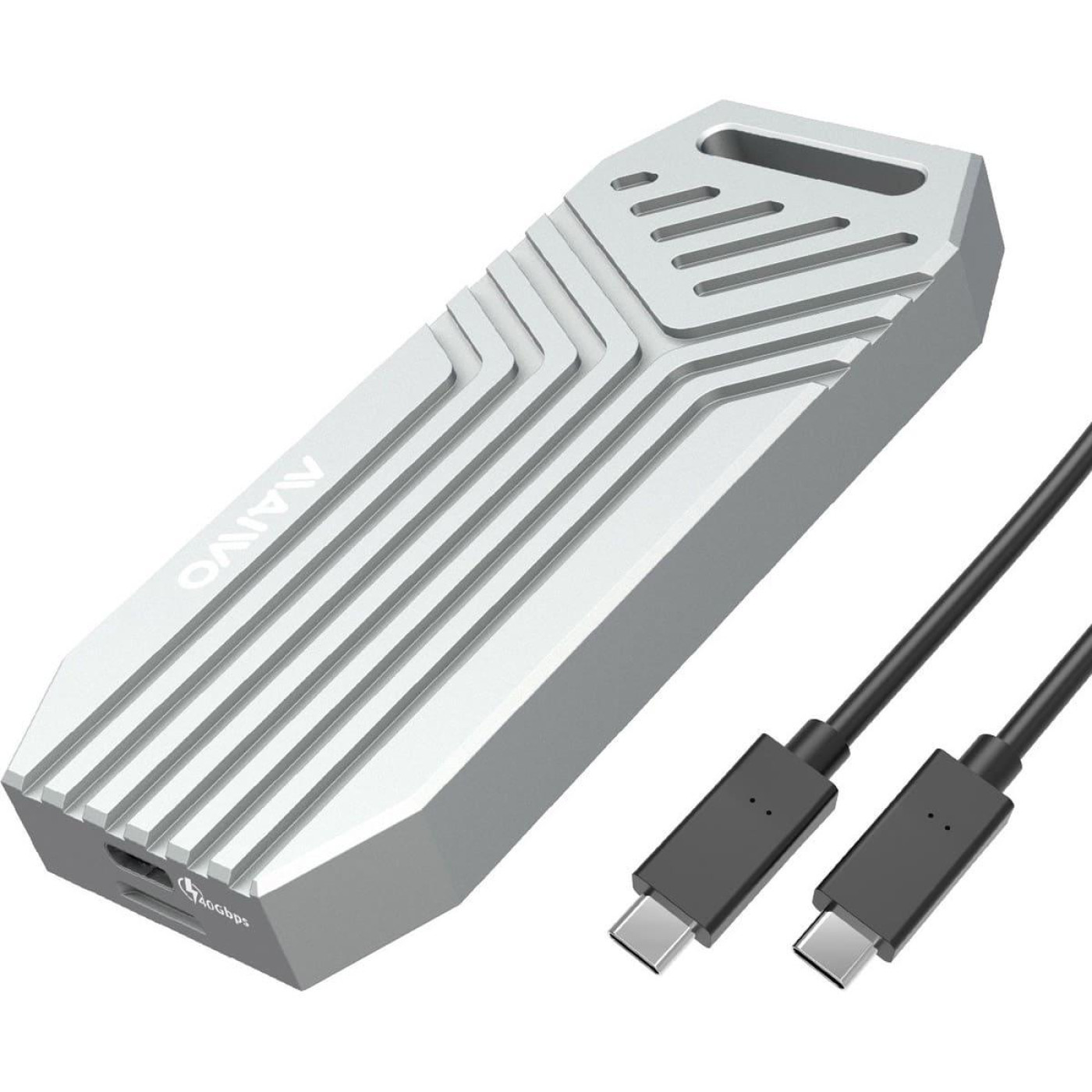 Внешний карман Maiwo M.2 SSD NVMe 2280 ч-з USB4.0 Type-C 40Gbps (K1695)