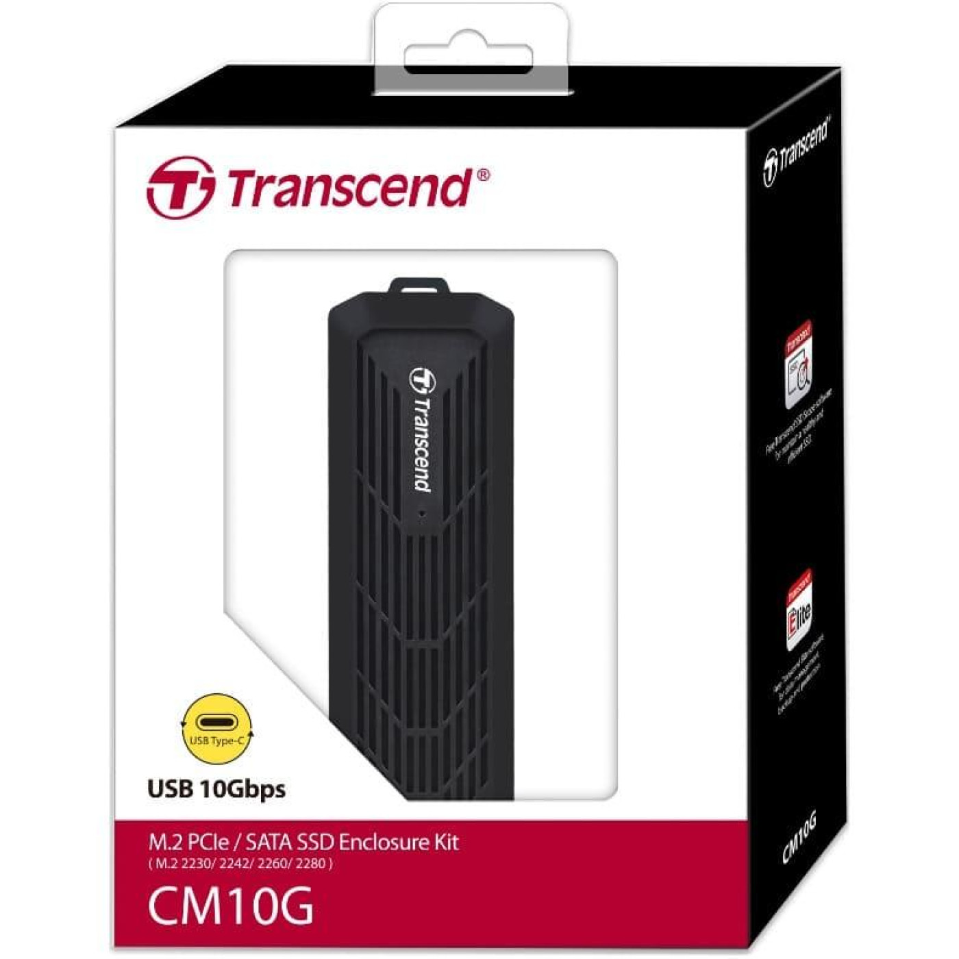 Внешний карман Transcend TS-CM10G M.2 PCIe/SATA SSD Enclosure Kit (FFMSTR02158)