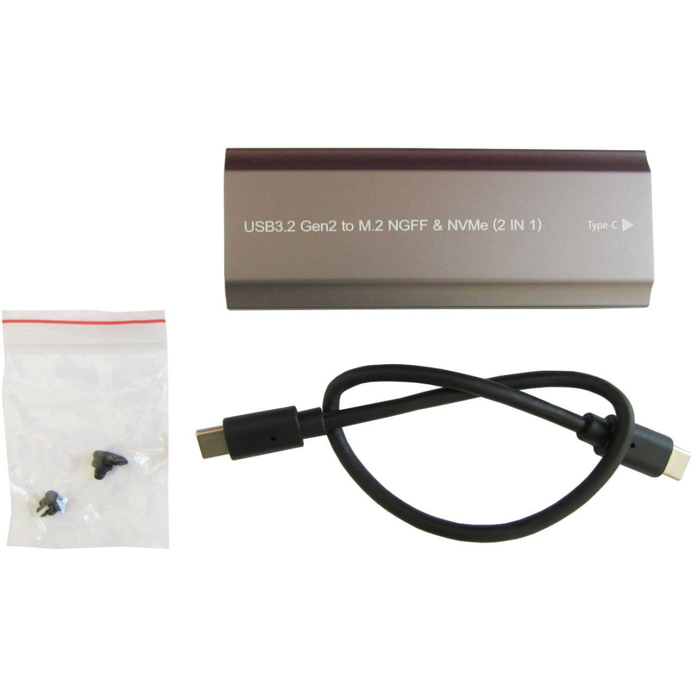 Внешний карман Dynamode M.2 SSD NVMe/SATA combo USB3.1 GEN2 USB-C (DM-CAD-SSD05)