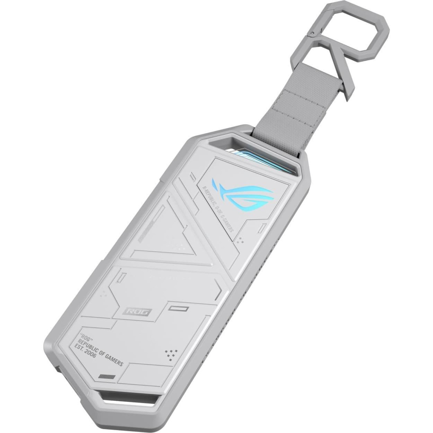 Зовнішня кишеня ASUS для SSD ROG STRIX ARION ESD-S1C/WHT/G/AS PCIe NVMe M.2 2230/2242/2260/2280 USB Type-C 3.2 Gen 2x1 білий (90DD02H1-B09000)