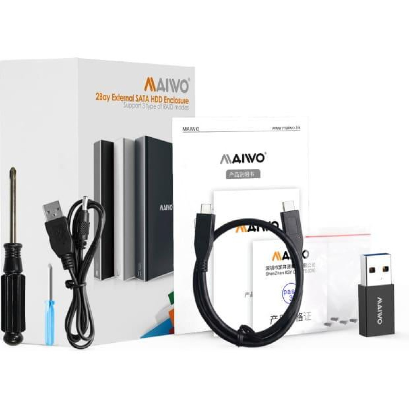 Внешний карман Maiwo внеш. для 2*HDD 2.5