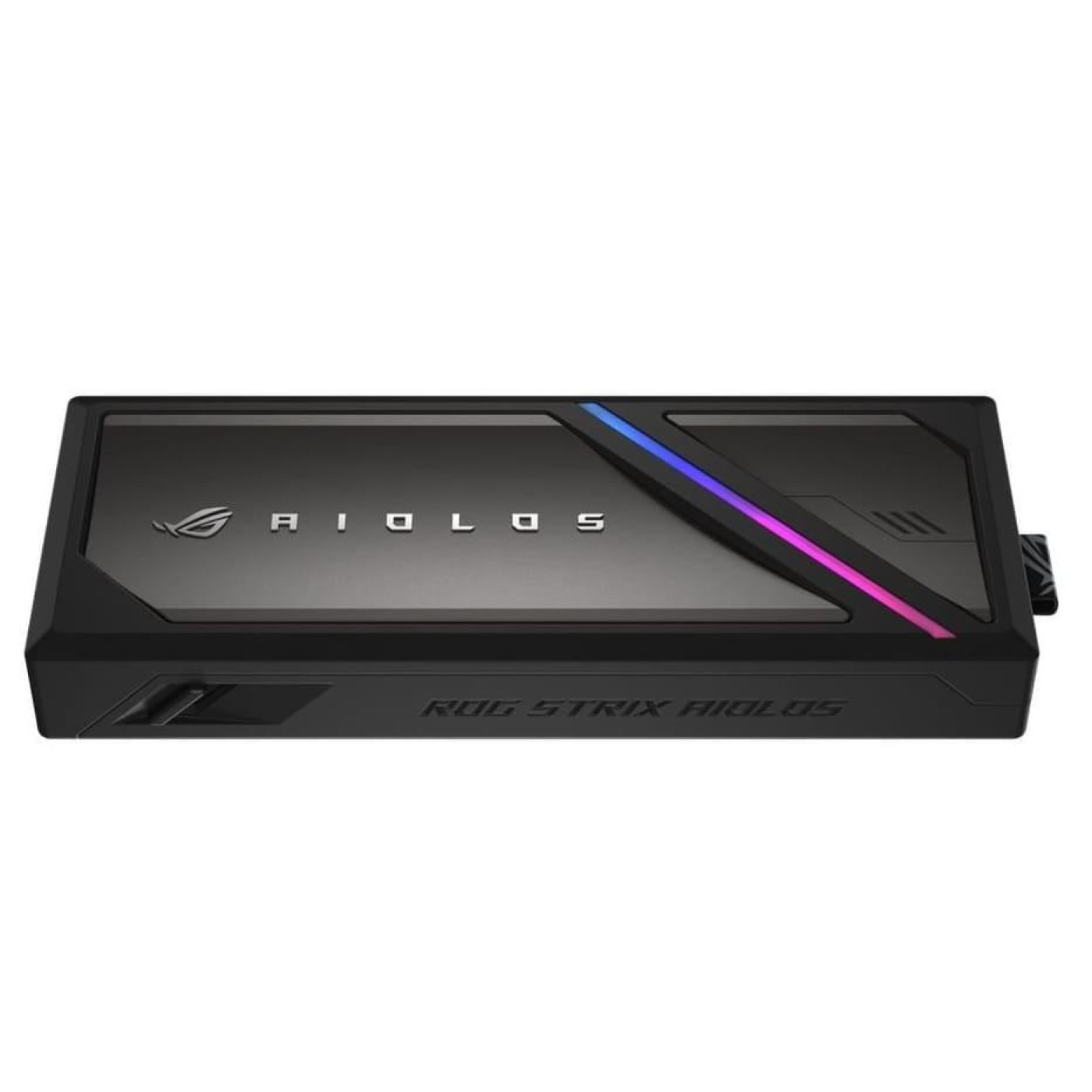 Портативний корпус ASUS для SSD ROG STRIX AIOLOS PCIe NVMe M.2 2230/2242/2260/2280 USB Type-C 3.2 Gen 2x2 ARGB чорний
