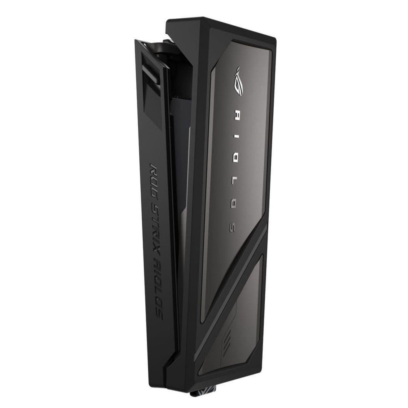 Портативний корпус ASUS для SSD ROG STRIX AIOLOS PCIe NVMe M.2 2230/2242/2260/2280 USB Type-C 3.2 Gen 2x2 ARGB чорний