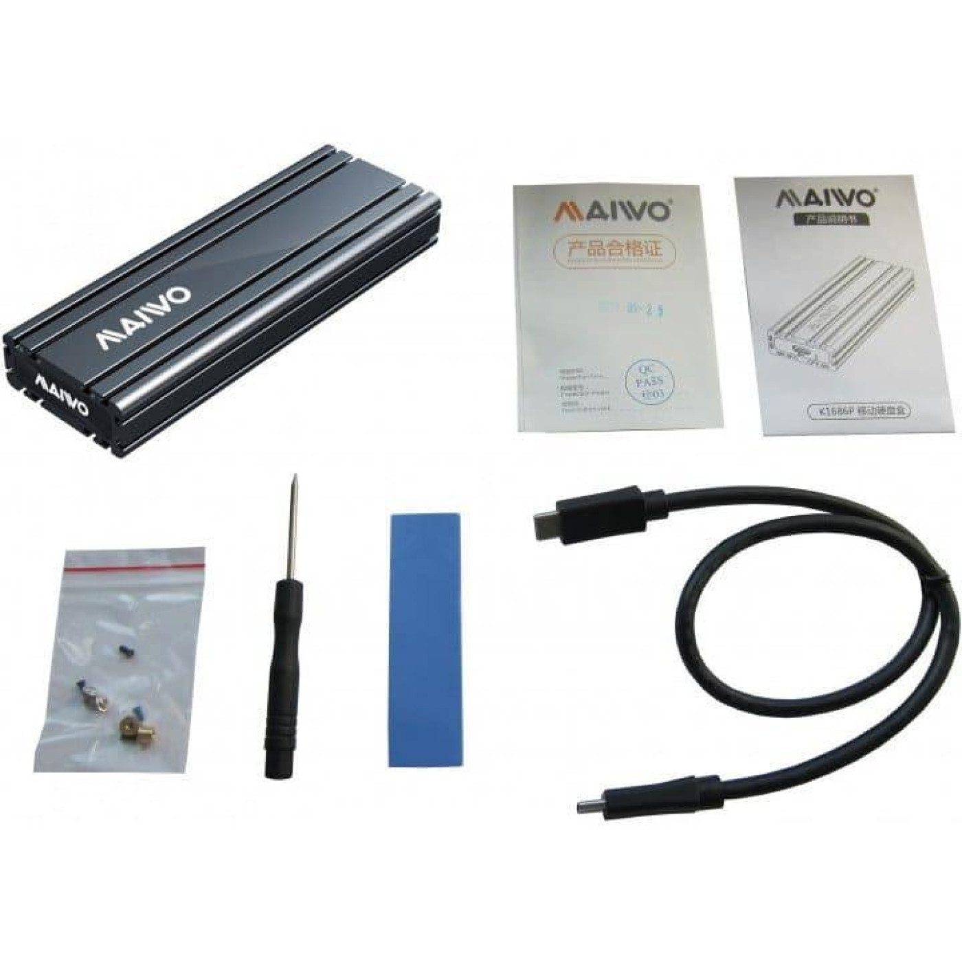 Зовнішня кишеня Maiwo K1686P Space Grey (K1686P space grey)