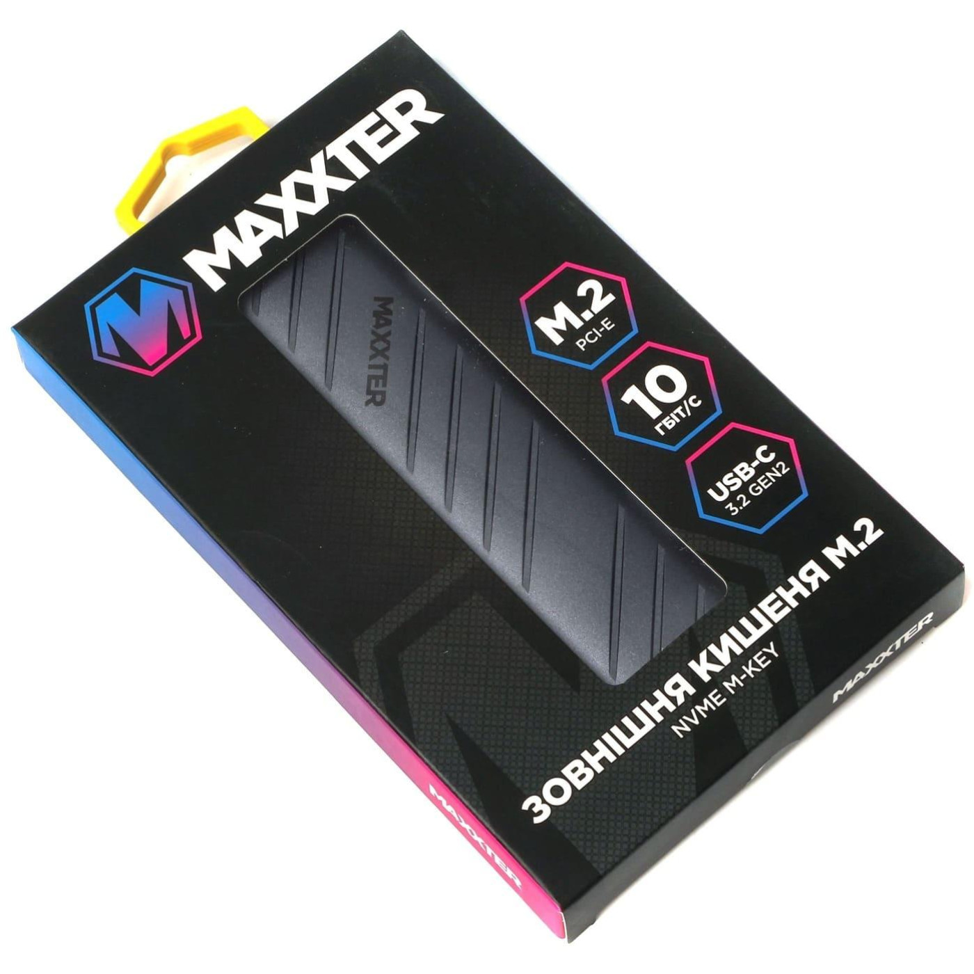 Внешний карман Maxxter EHDE-2280S-01, чорний (EHDE-2280S-01)