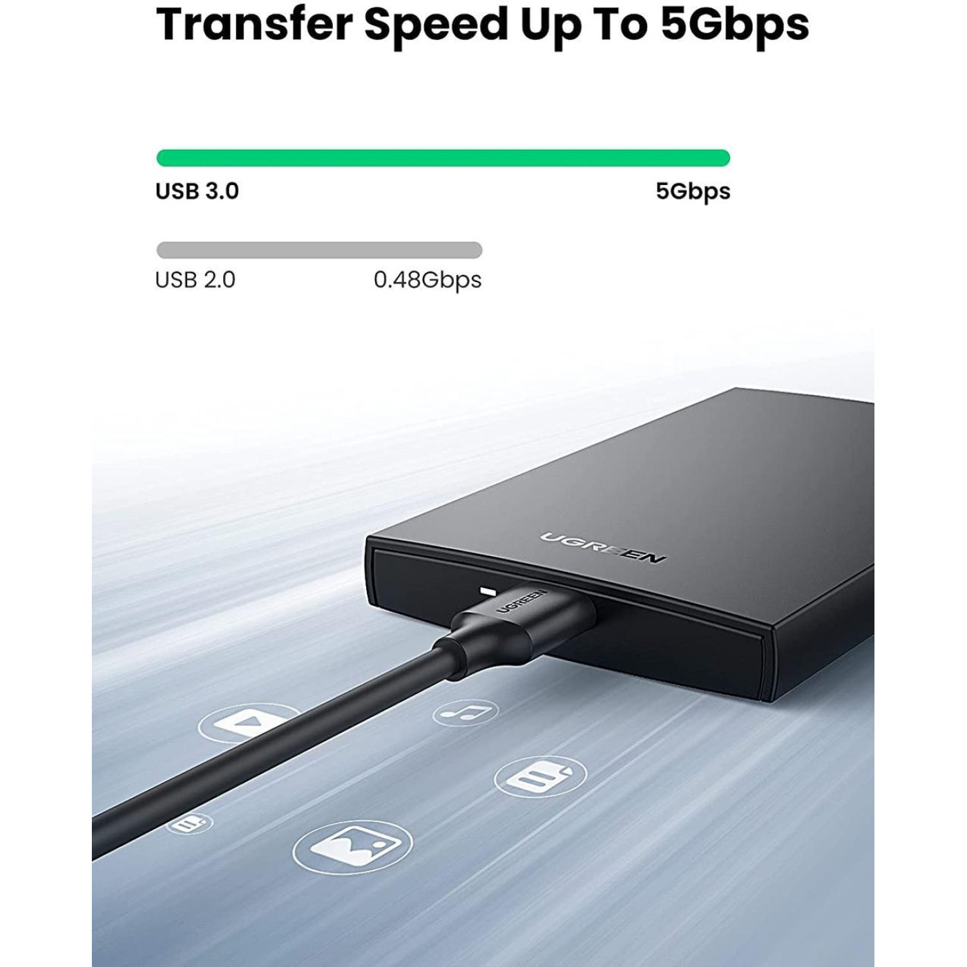 Зовнішня кишеня Ugreen CM237 USB 3.0 2.5Inch Hard Drive Box(UGR-60353) (UGR-60353)