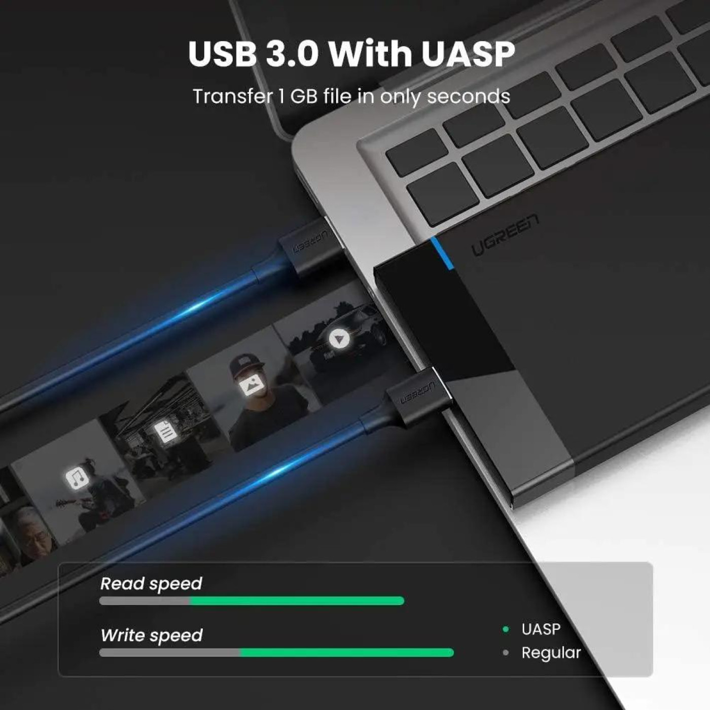 Зовнішня кишеня Ugreen US221 2.5 Inch Hard Drive Box (UGR-30848)