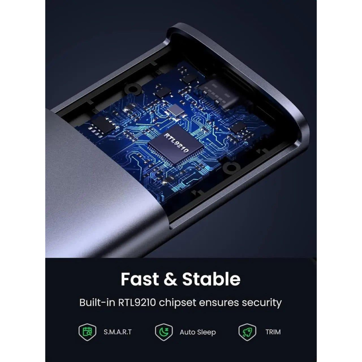 Внешний карман Ugreen CM767 USB 3.2 Gen 2 M.2 NVMe 10 Гбит/с (35267)