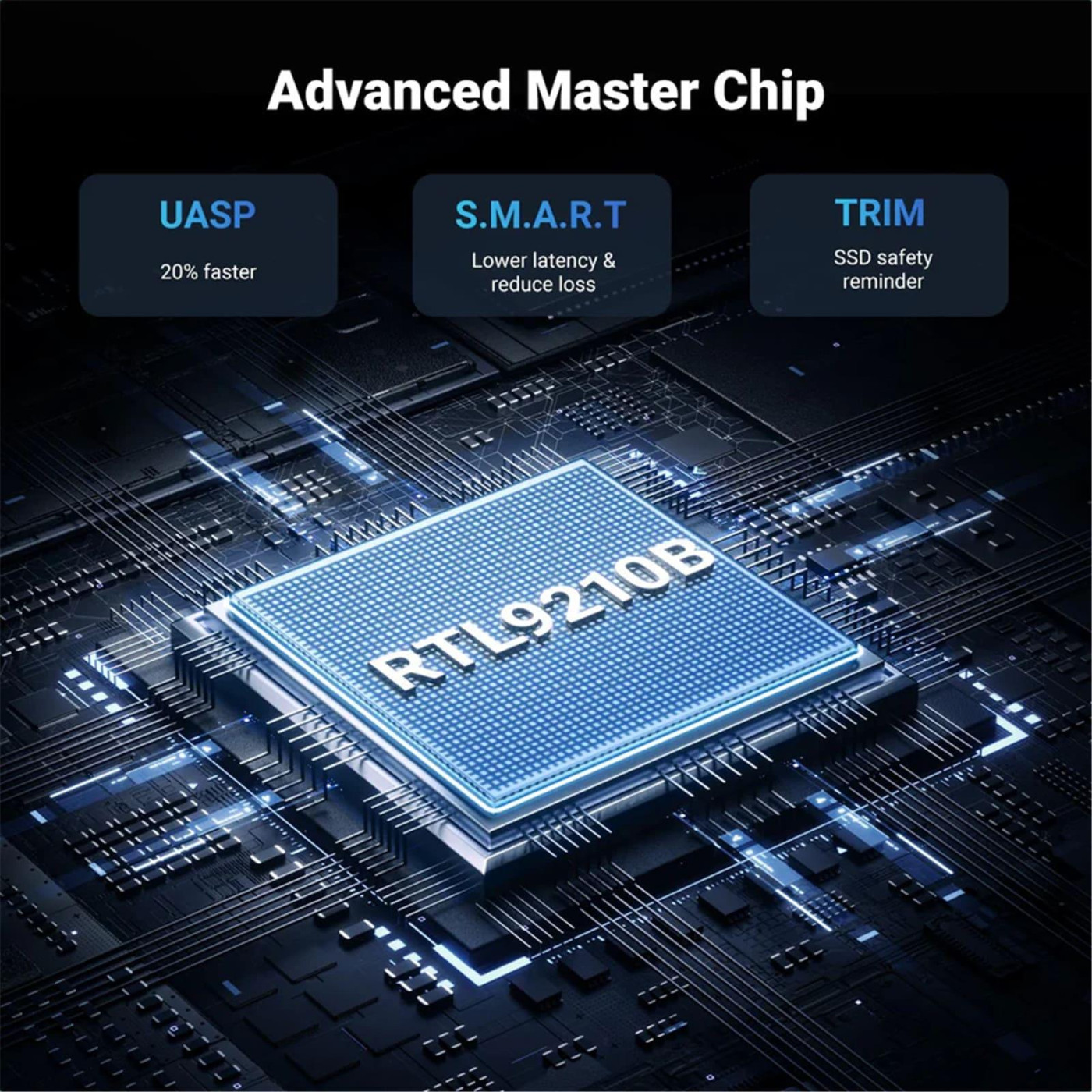 Внешний карман Ugreen CM767 USB 3.2 Gen 2 NVMe/SATA 10 Гбит/с (15813)