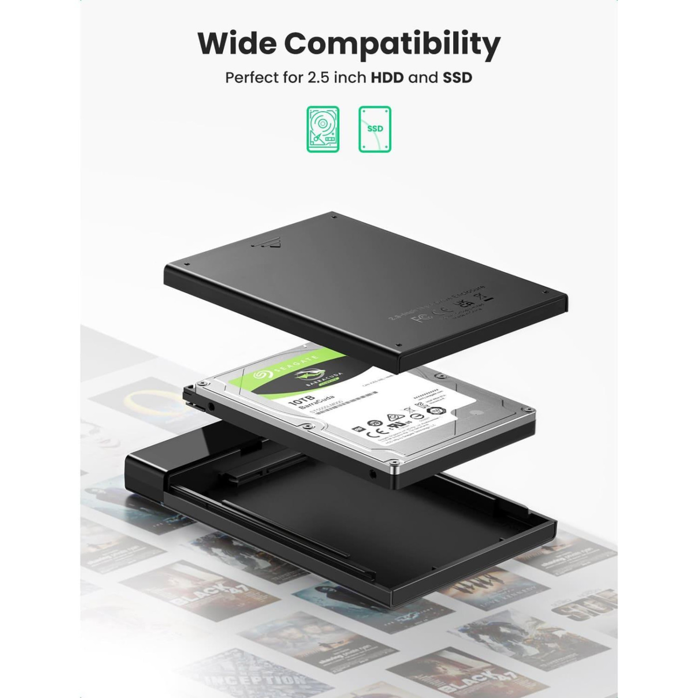 Внешний карман Ugreen 2.5