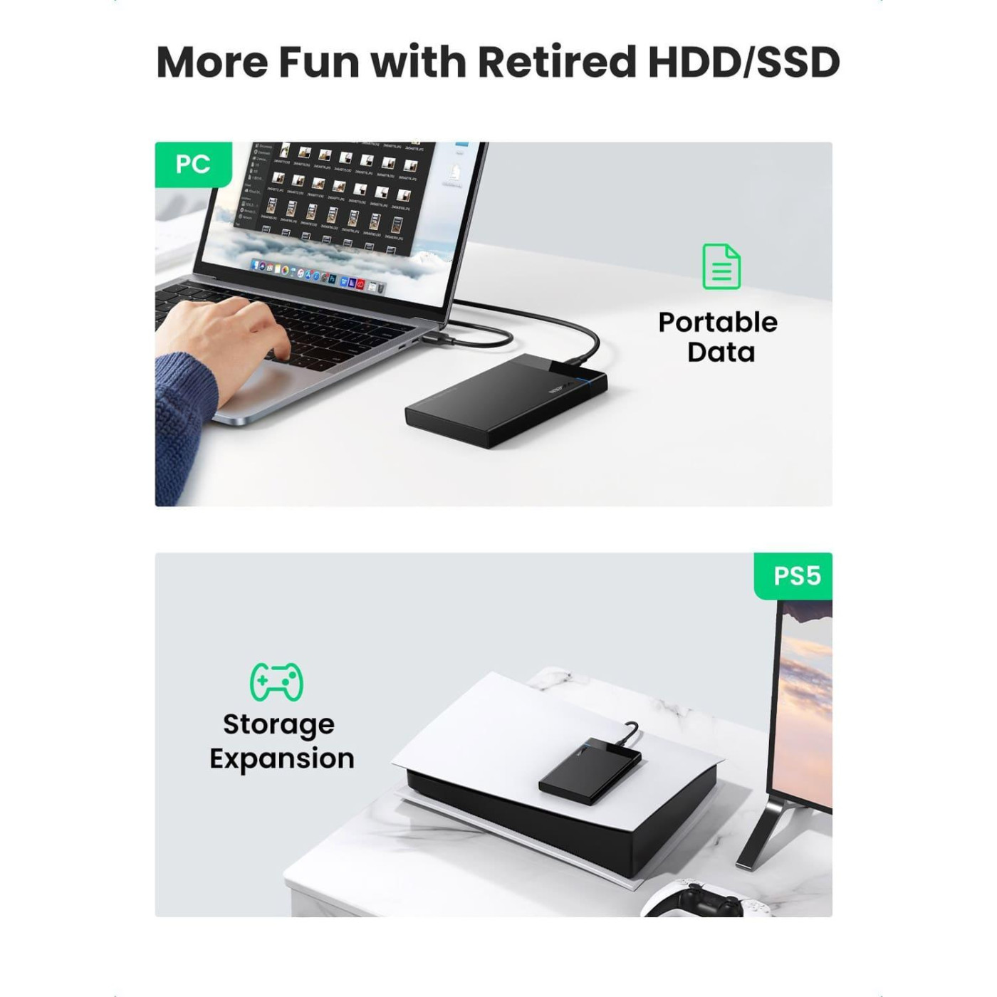 Внешний карман Ugreen 2.5