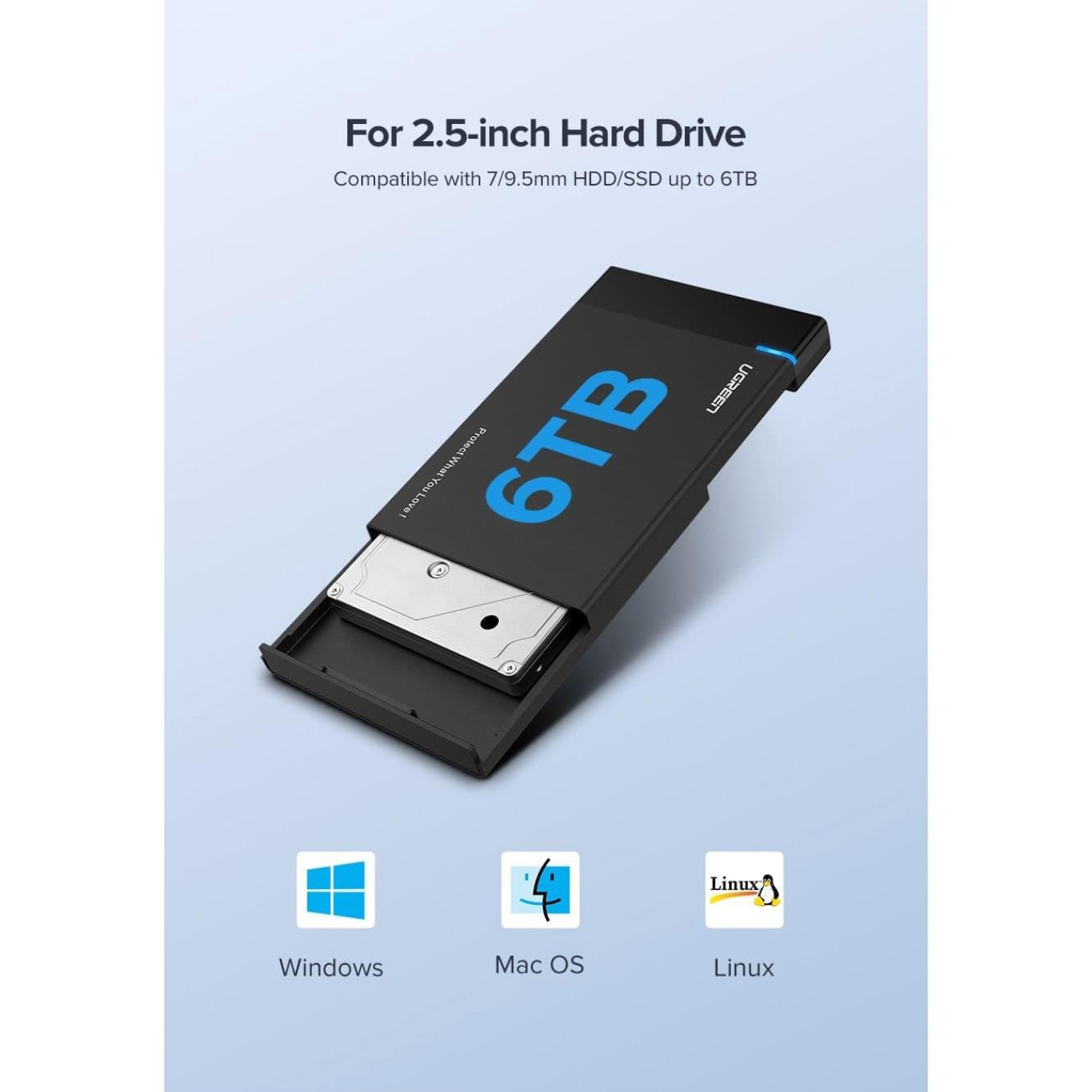 Внешний карман Ugreen 2.5