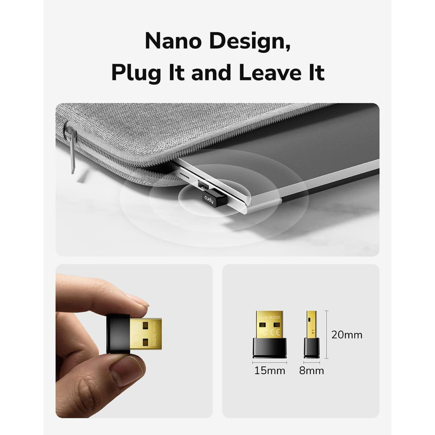 Bluetooth-адаптер Cudy BU530 Bluetooth 5.3 (BU530)