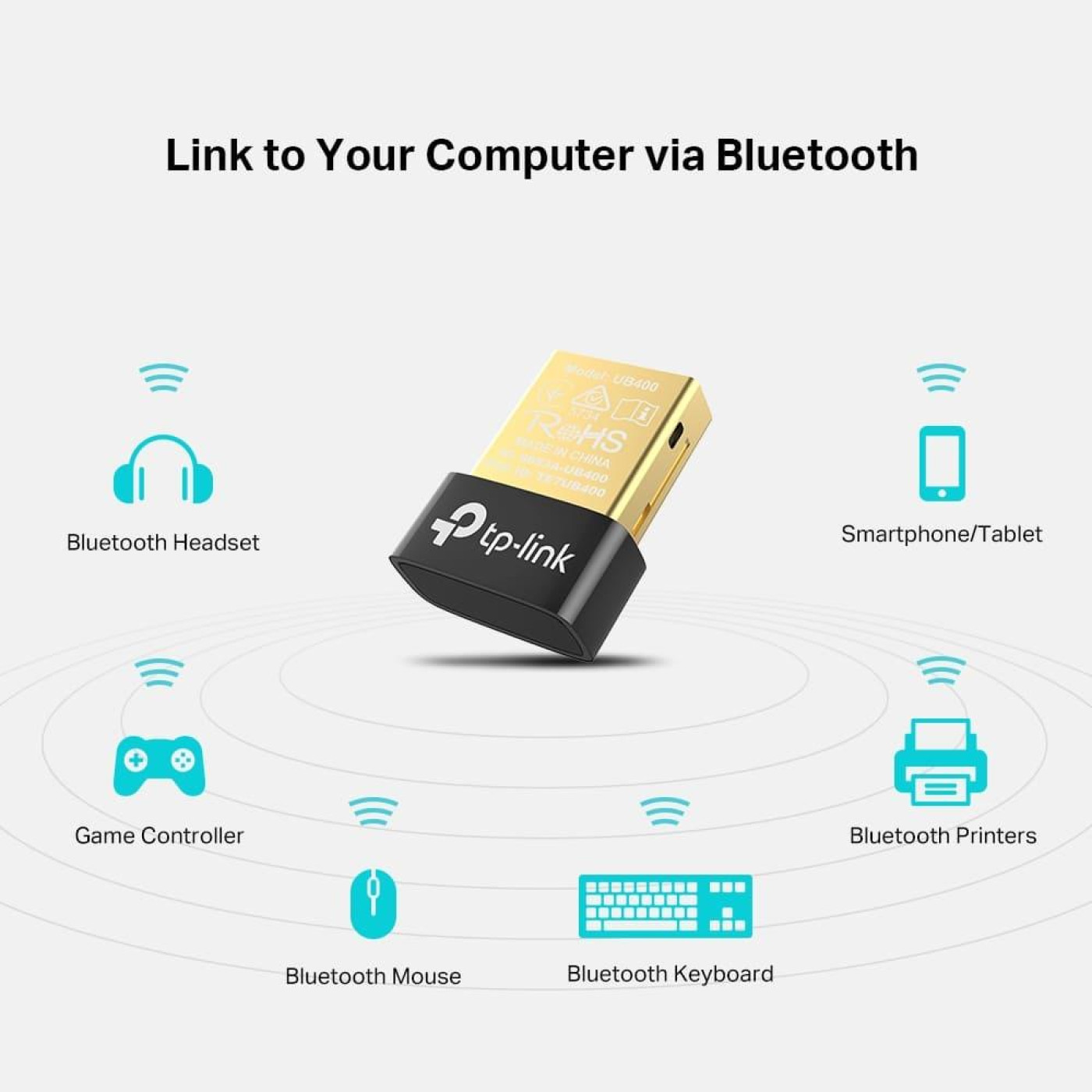 Сетевой адаптер TP-Link Bluetooth-адаптер UB400 (UB400)