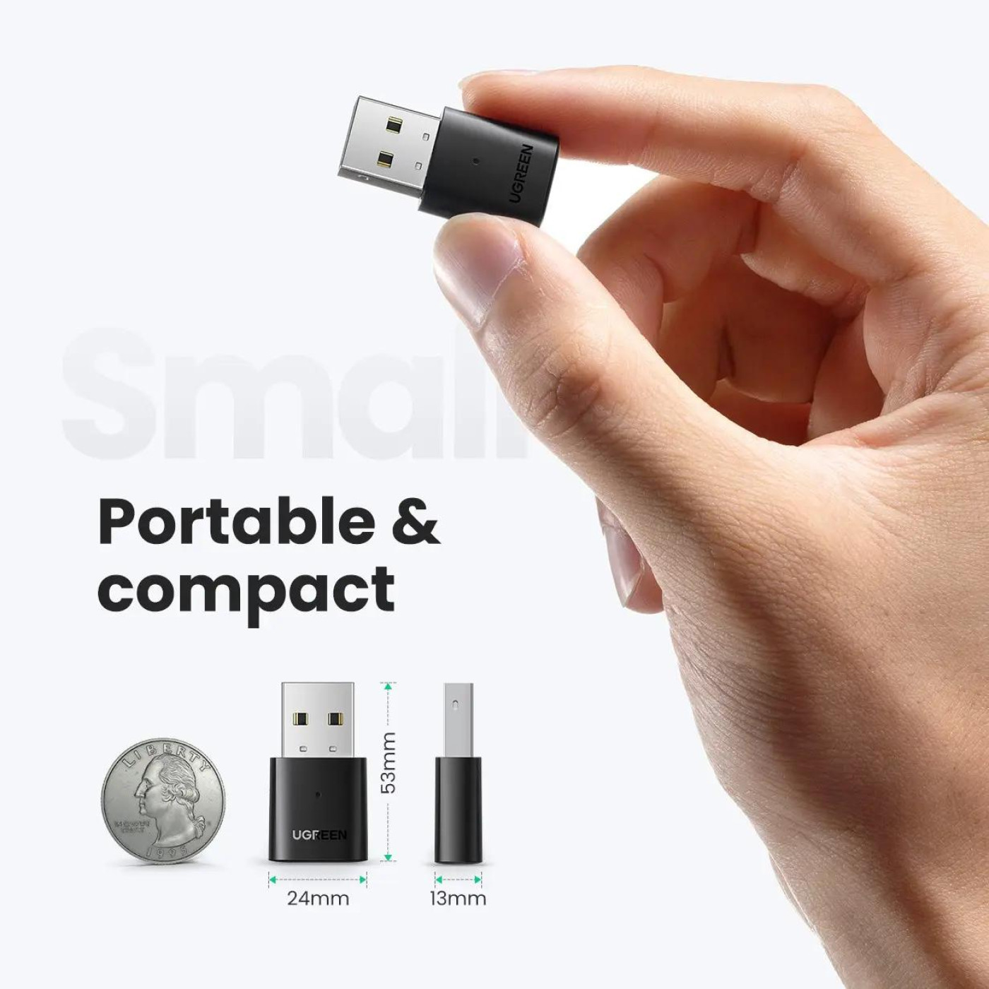 Bluetooth-адаптер Ugreen CM390 USB Bluetooth 5.0 (UGR-80889)