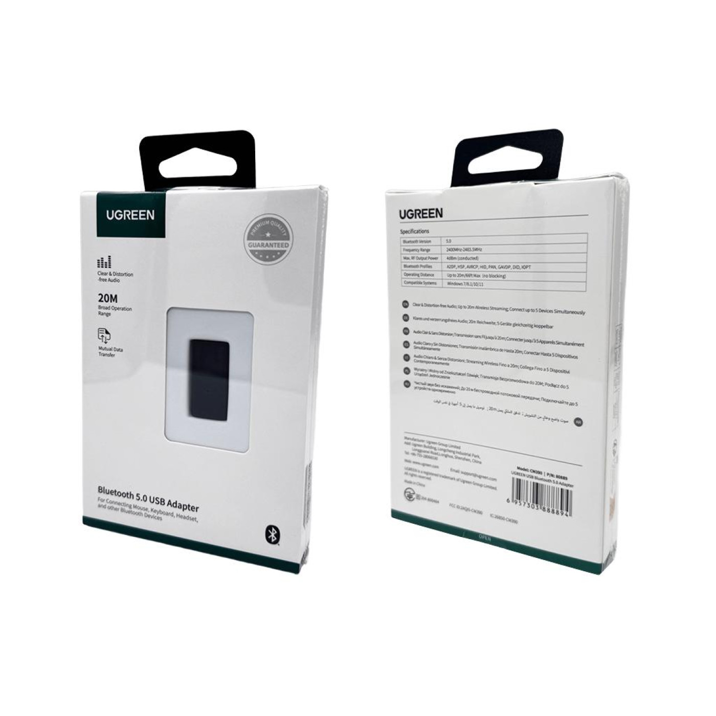 Bluetooth-адаптер Ugreen CM390 USB Bluetooth 5.0 (UGR-80889)