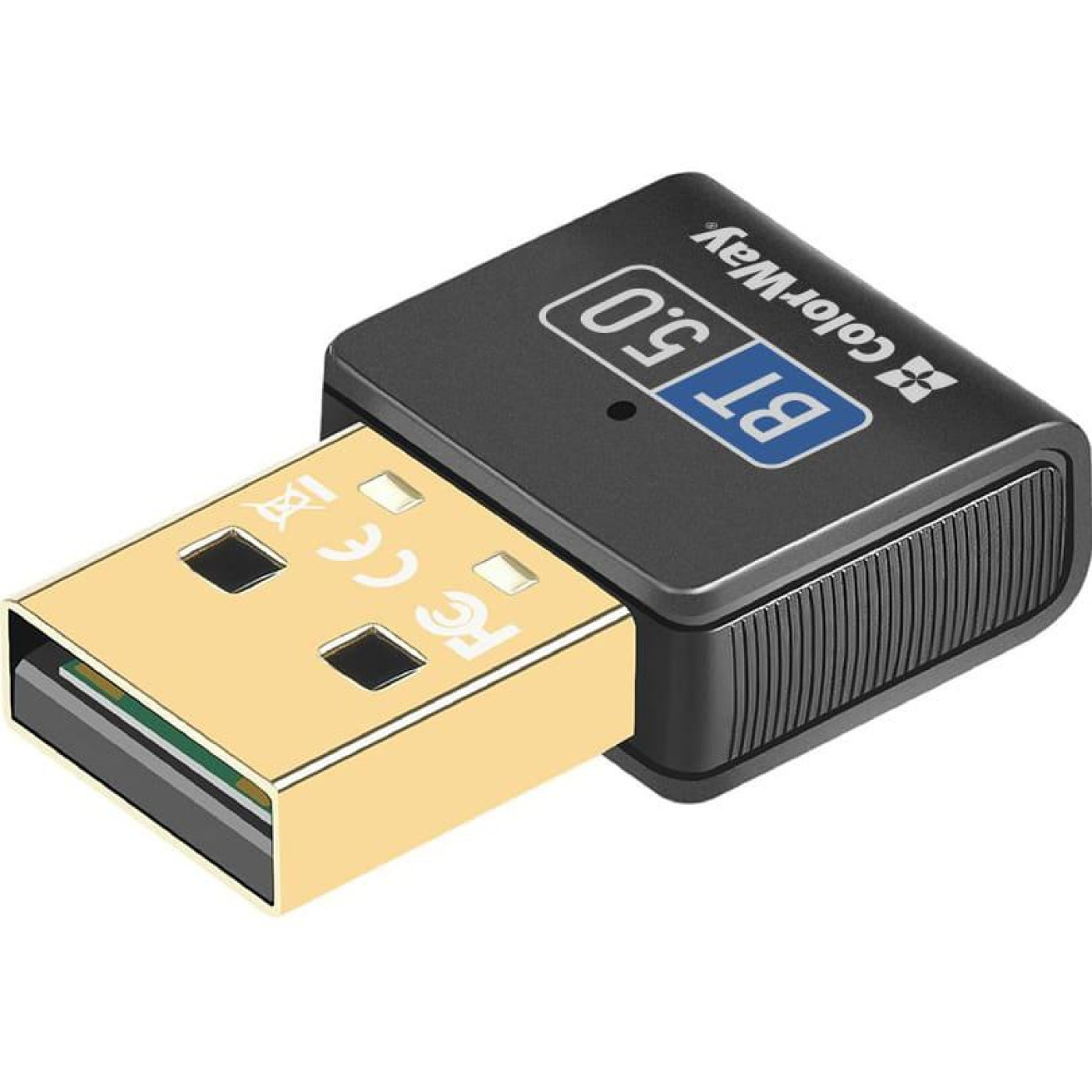 Bluetooth-адаптер ColorWay Bluetooth v5.0 USB, чорний (CW-AD-BT50)