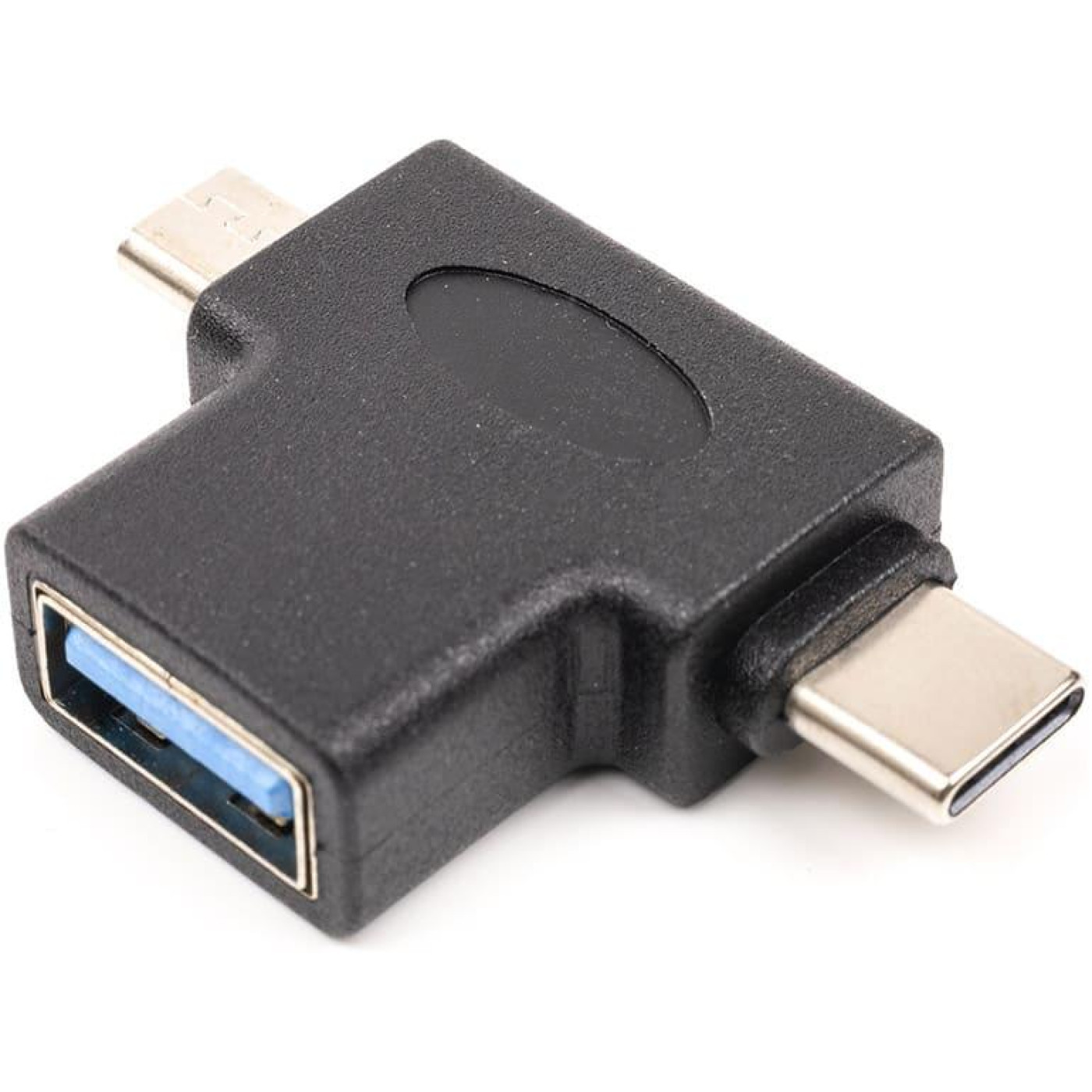 Перехидник PowerPlant USB 3.0 Type-C, microUSB (M) - USB 3.0 OTG AF