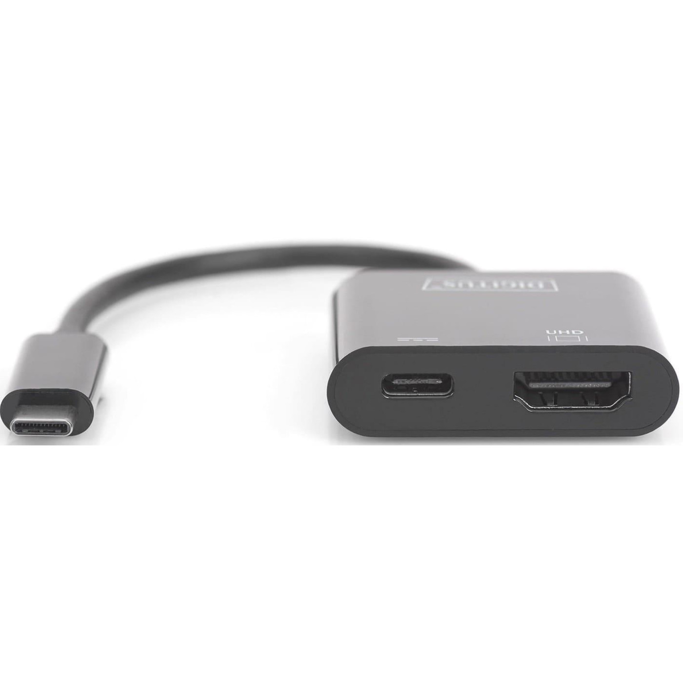 Перехідник Digitus USB-C - HDMA+USB-C UHD 4K, M/F, 0.11 m (DA-70856)