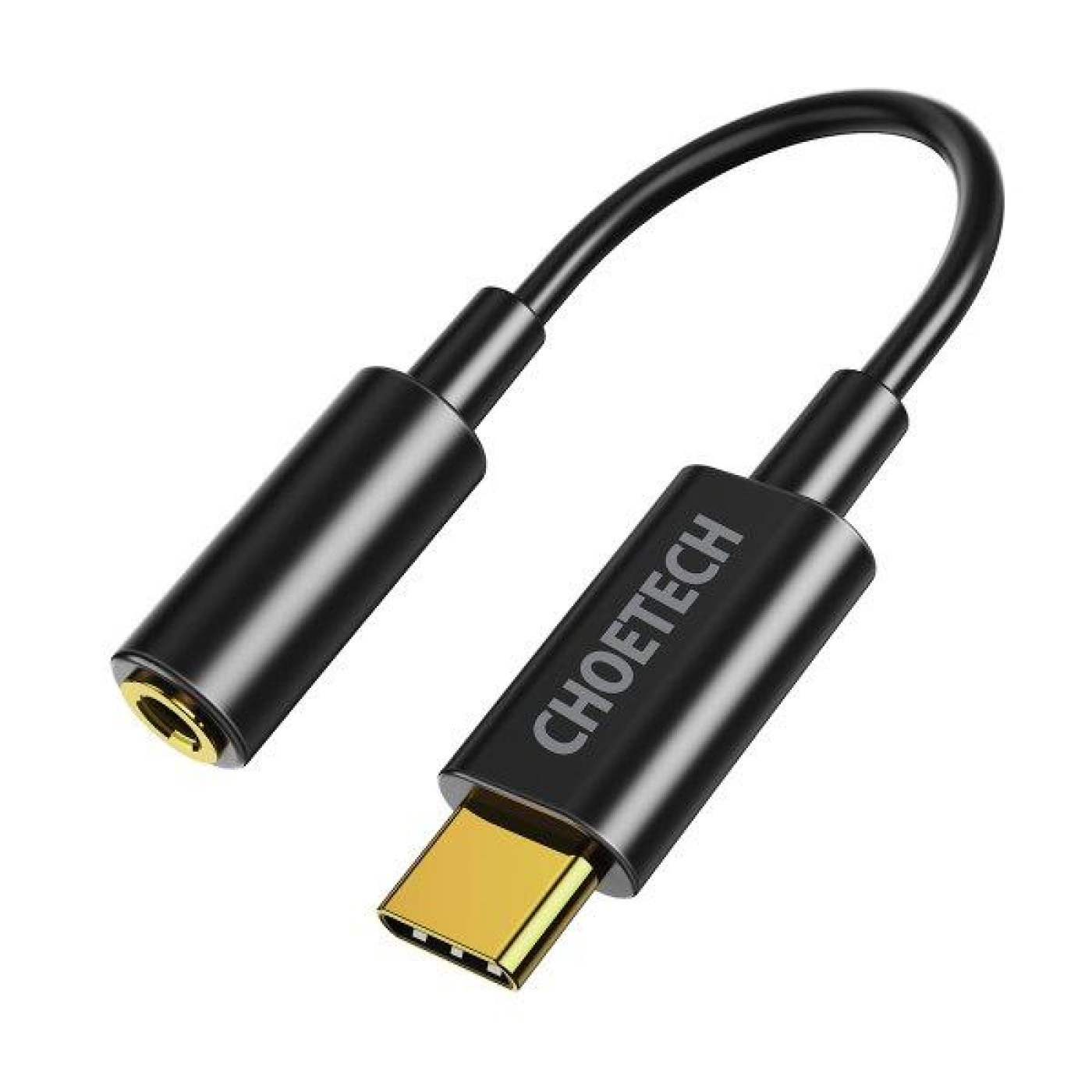 Переходник Choetech AUX003-BK, Type-C - стерео-аудио 3.5 mm (AUX003-BK)