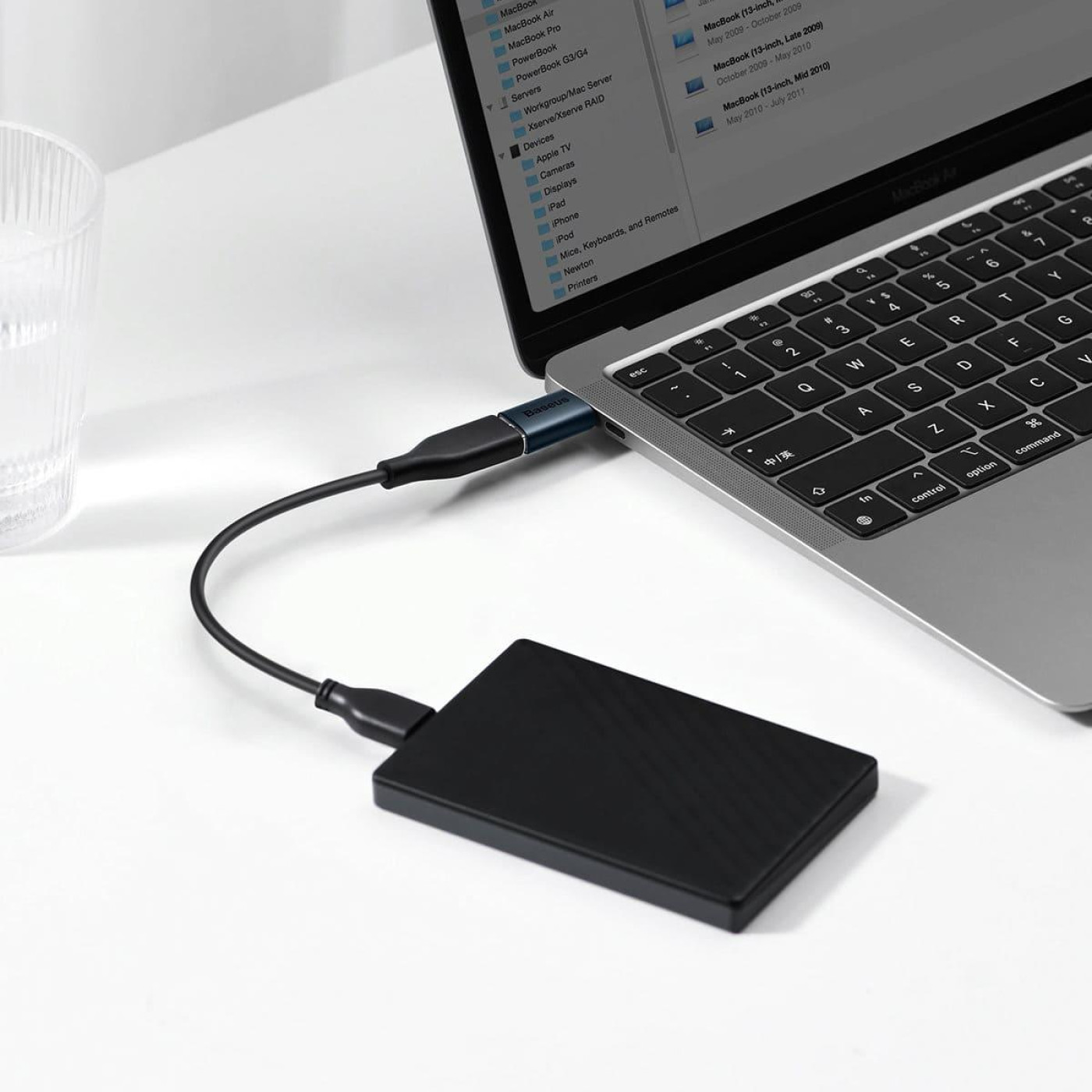 Перехідник Baseus Ingenuity Series Mini OTG Adaptor Type-C to USB-A 3.1 Blue (ZJJQ000003)
