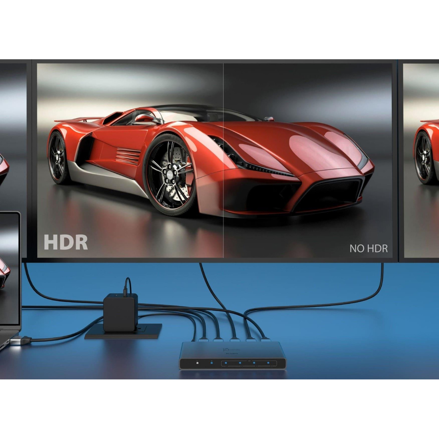 Перехідник j5create HDMI сигналу JDSH814-N, на 4 порти HDMI v. 2.1 (JDSH814-N)