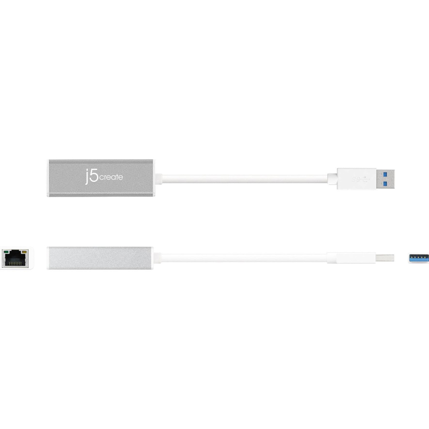 Перехідник j5create JUE130-N, з USB-A на Gigabit Ethernet (JUE130-N)