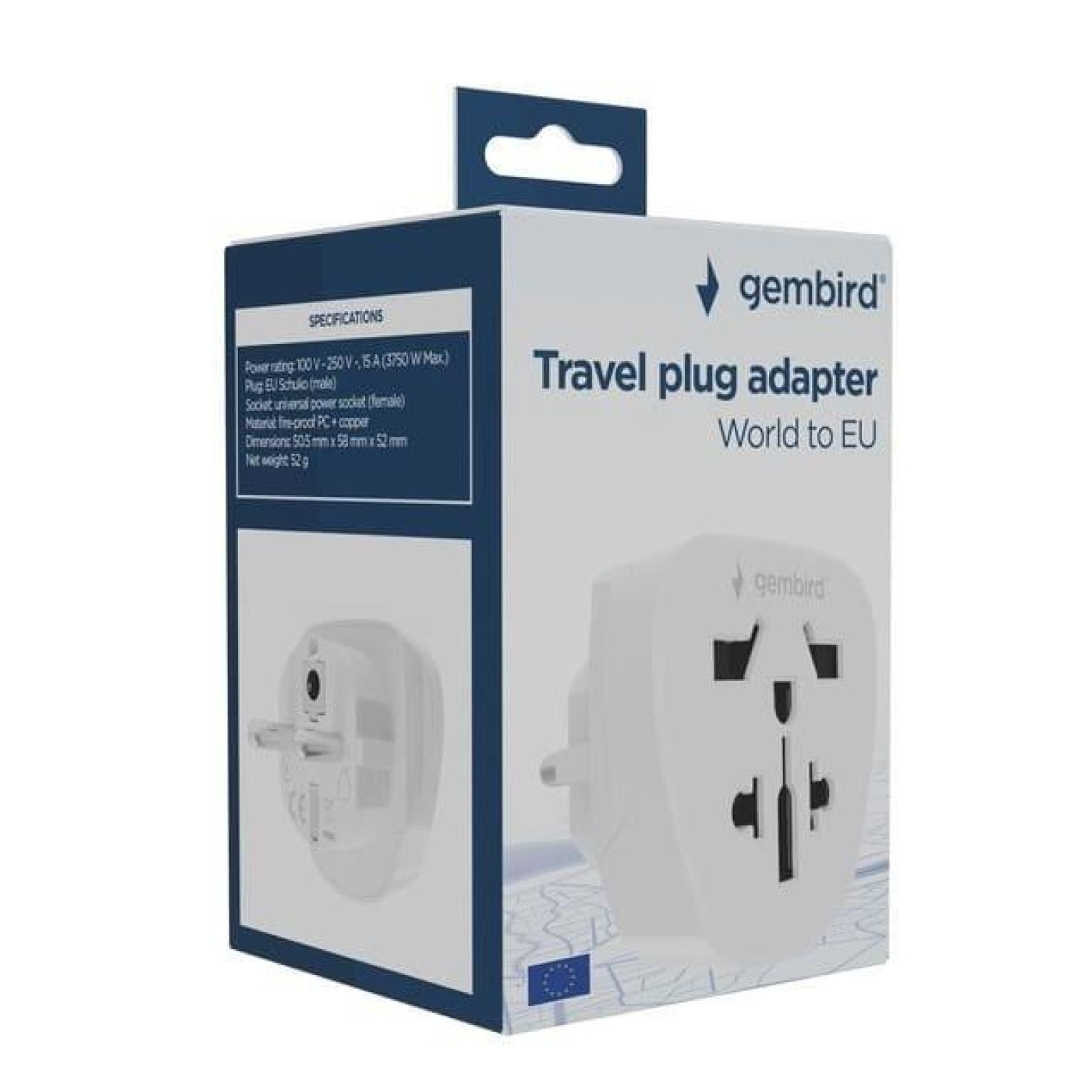 Универсальний адаптер живлення Gembird A-AC-EUMINTF
