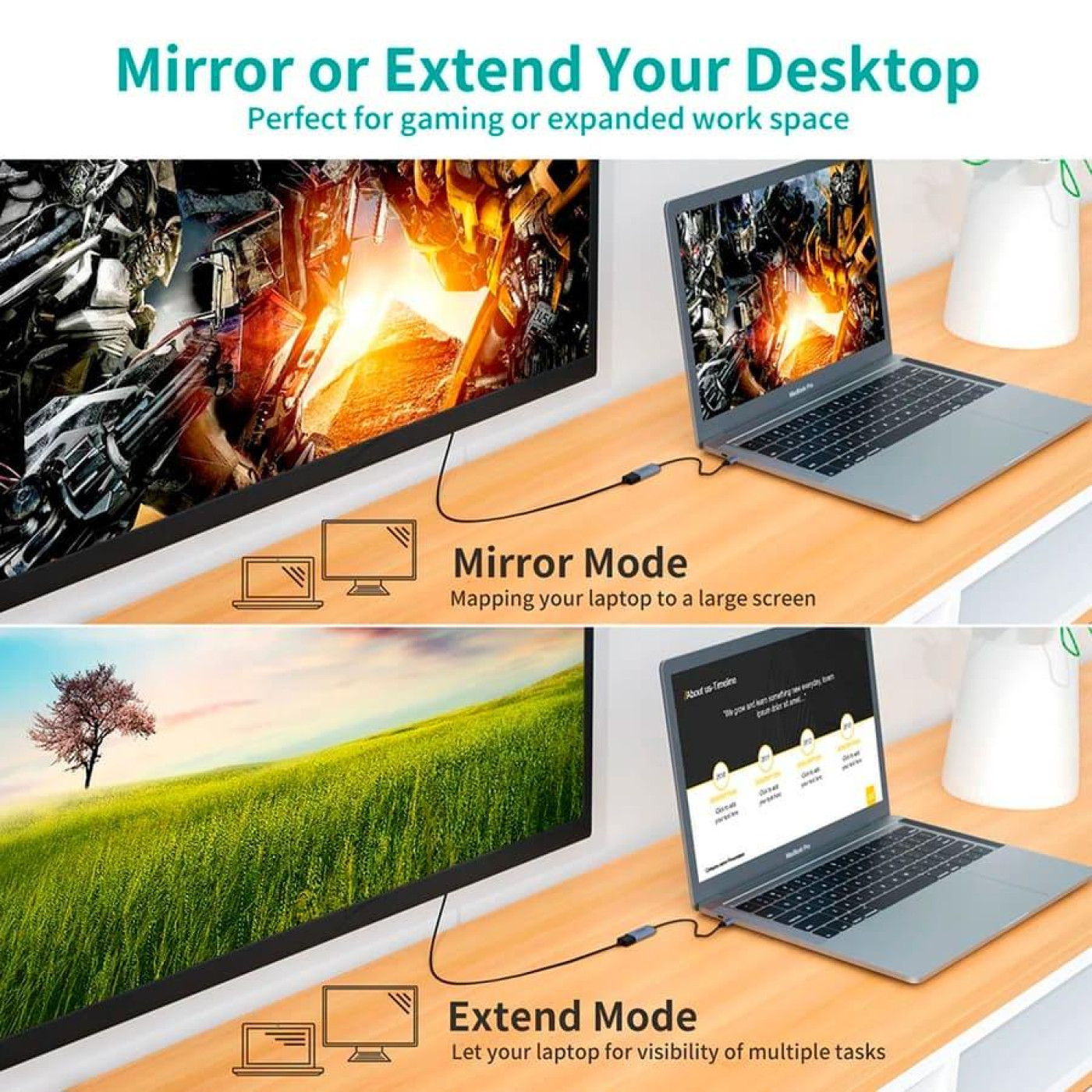 Адаптер-перехидник USB Type-C на DP Choetech HUB-H11-GY-V2