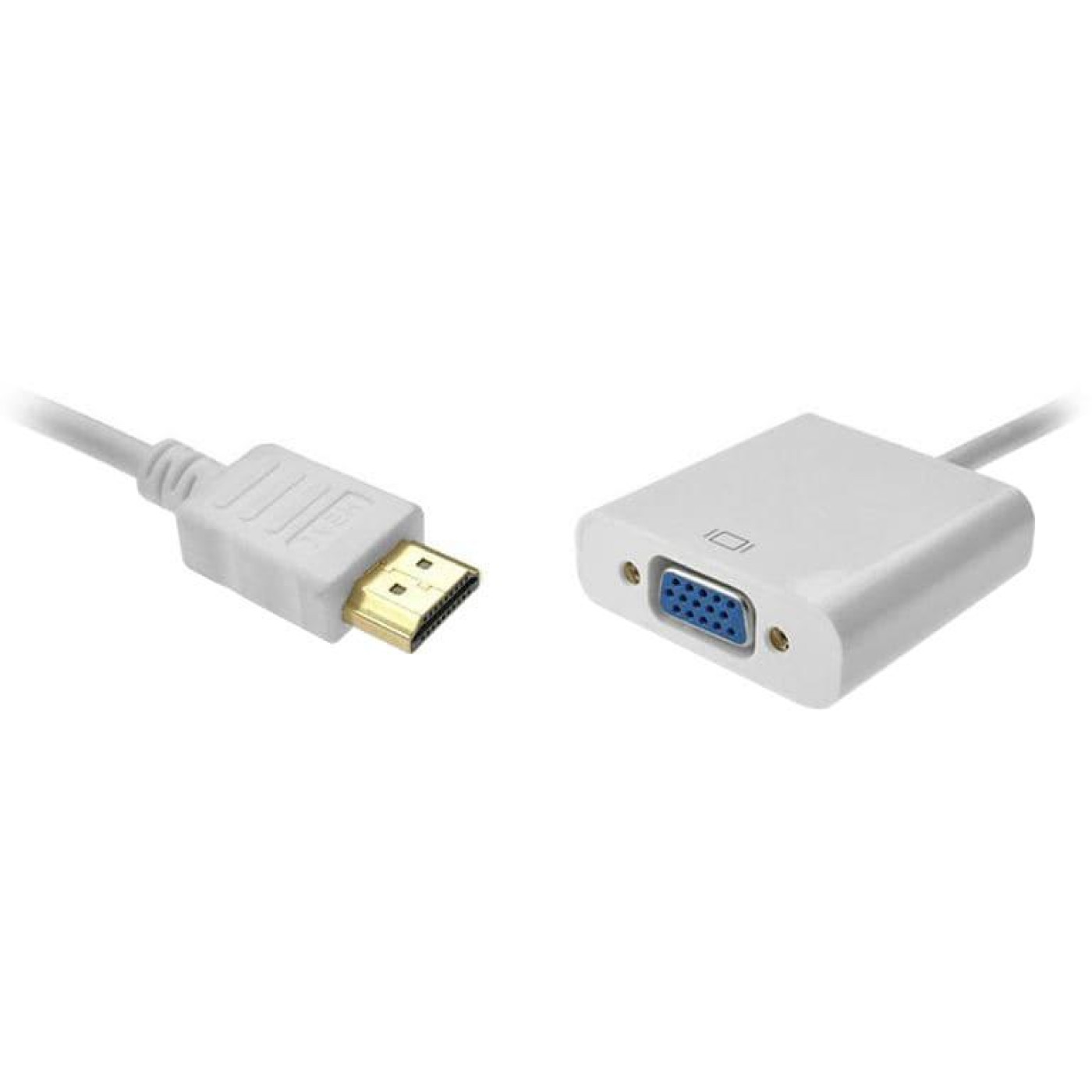 Перехідник STLab HDMI male - VGA F емулятор монитора, без доп. кабелей, белий (U-990 Pro BTC white)