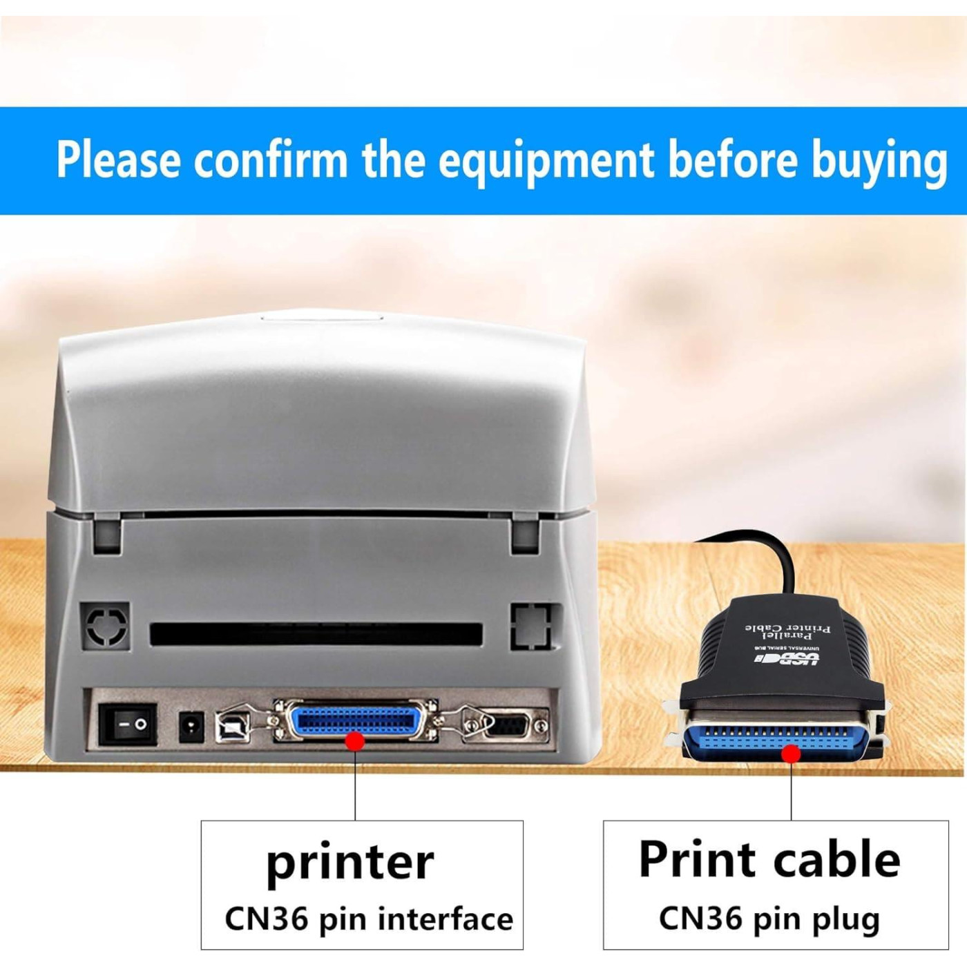 Перехідник Dynamode USB 2.0 A Male - LPT Bitronics 36-pin Male кабель 1,8 м, чипсет CH340, Win 10/8 (USB2.0-to-Parallel)