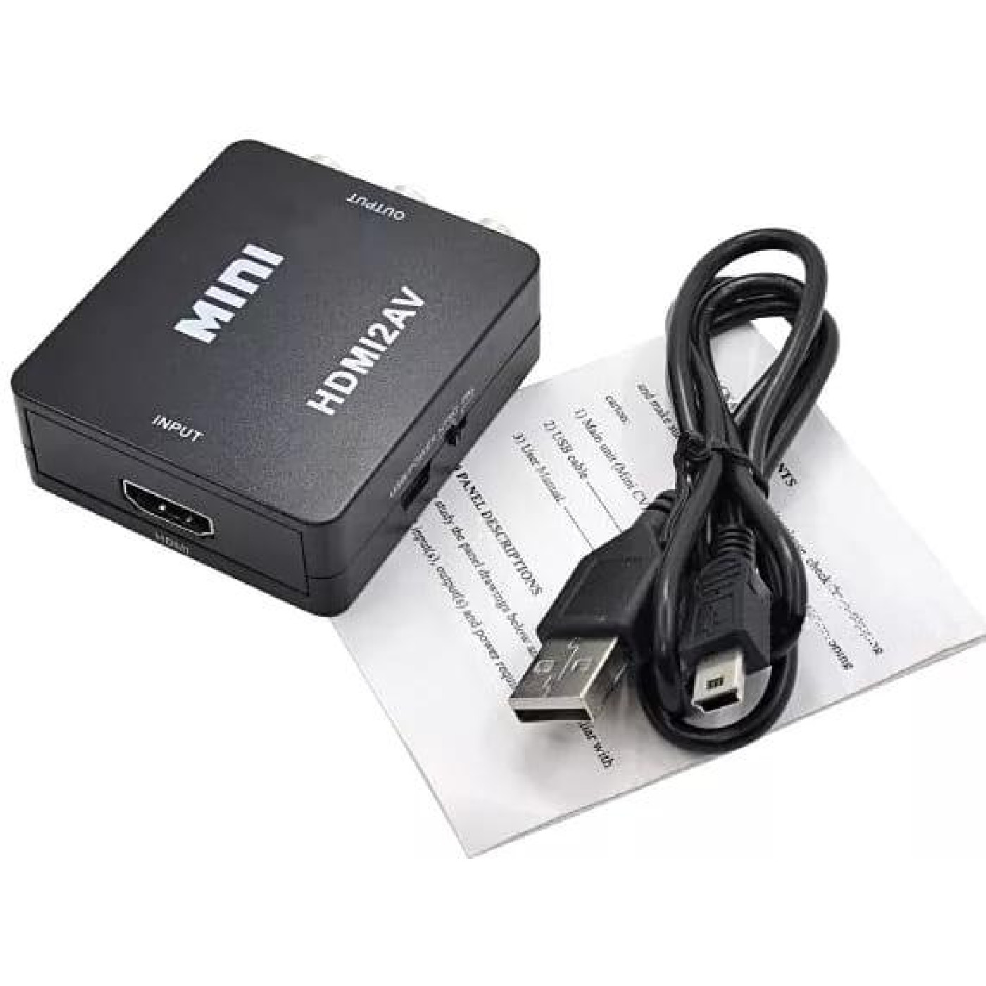 Переходник STLab HDMI-AV/RCA/CVBS, 0.15м, черный (U-995)