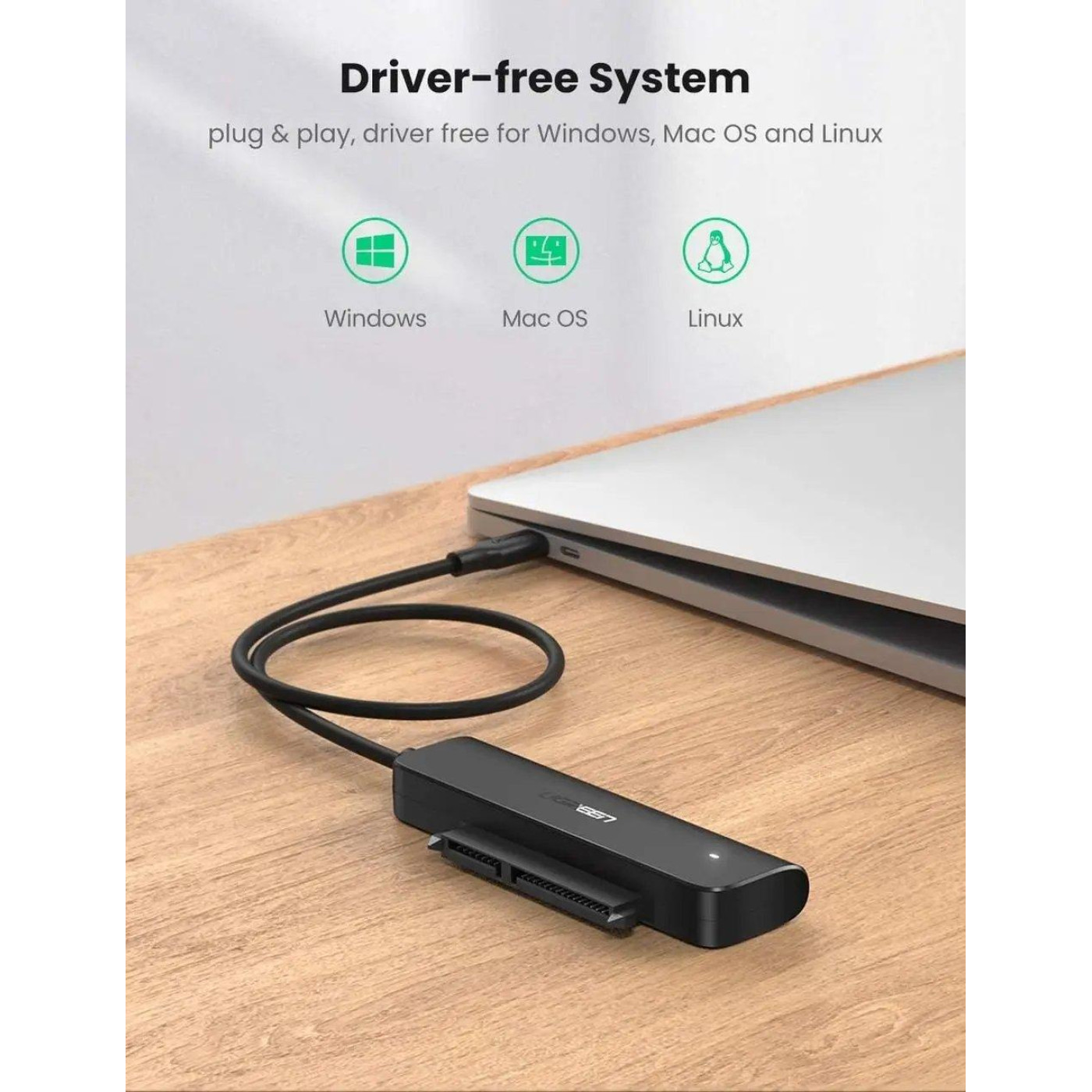 Переходник Ugreen CM321 USB-C 3.0 to 2.5-Inch SATA Converter 50cm (UGR-70610)