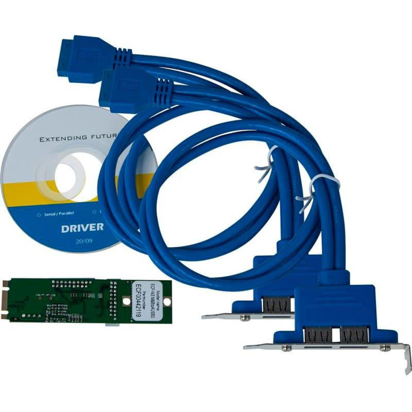 Перехідник Frime M2-4xUSB3.0, NEC720201 (ECF-M2.M&Bto4USB3)