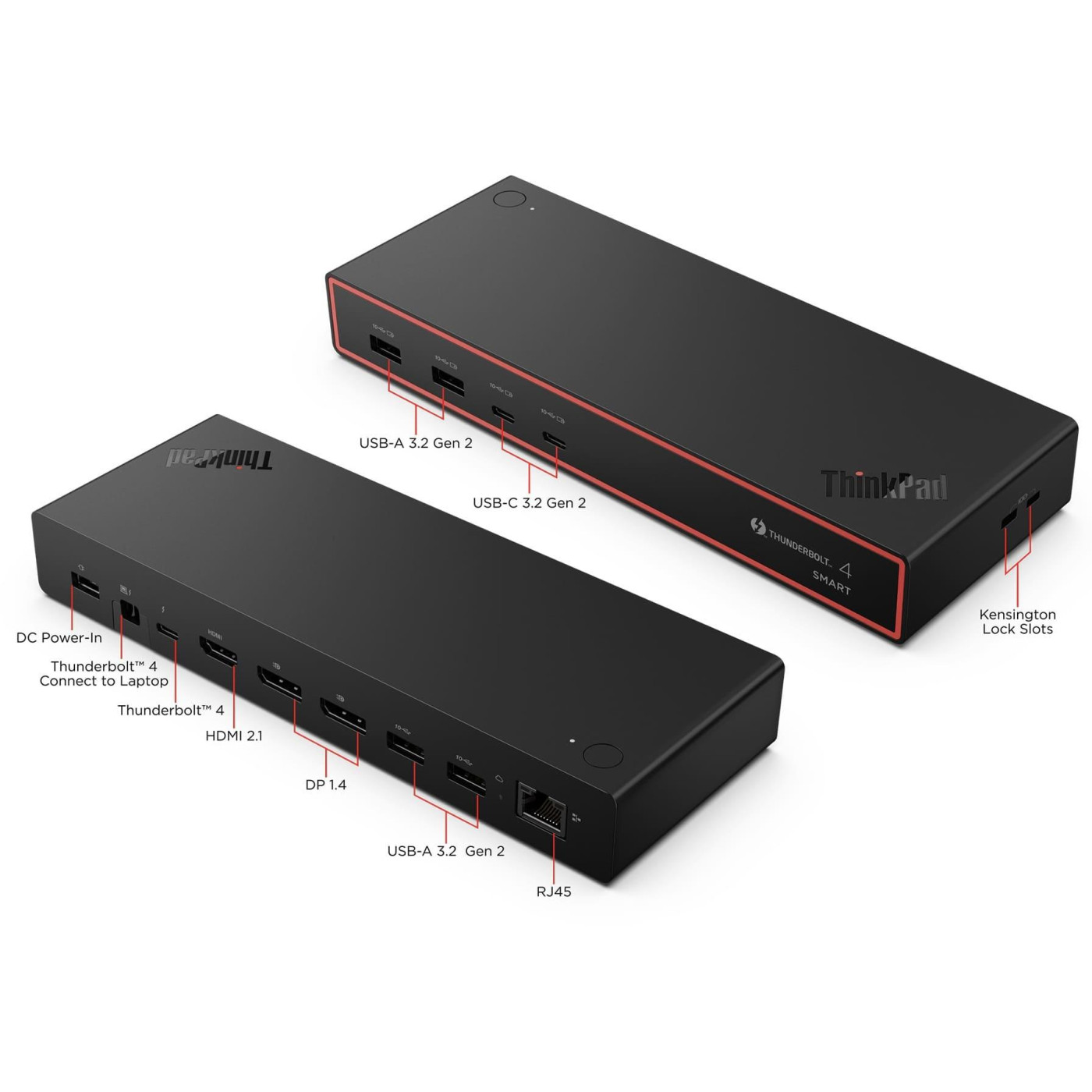 Док-станция ThinkPad Thunderbolt 4 Smart Dock Gen2  7500 - EU/INA/VIE/ROK TB 4 Smart Dock Gen2 7500