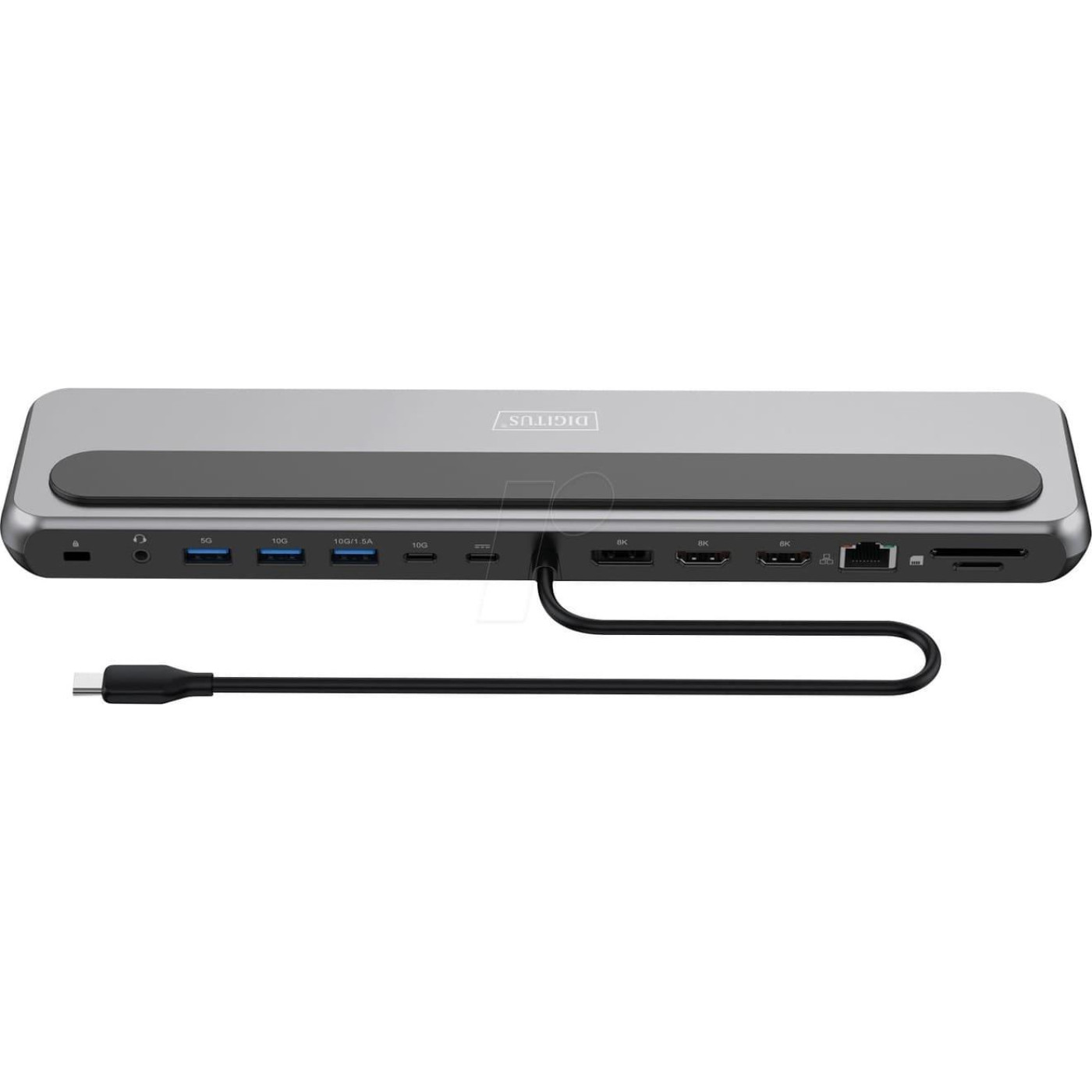 Док-станция Digitus USB-C > 2xHDMI/1xDP/3xUSB-A/USB-C/RJ54/PD/Audio (DA-70919)