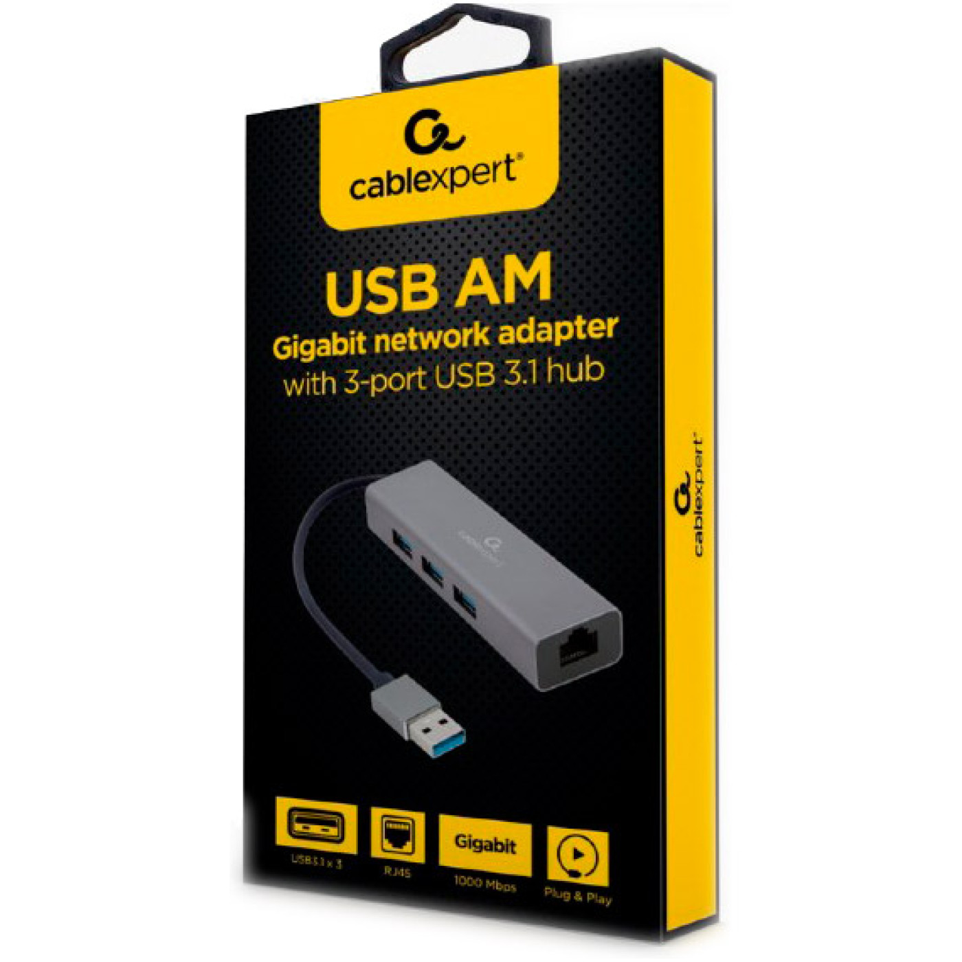 Мережева карта Cablexpert USB A-AMU3-LAN-01 (A-AMU3-LAN-01)