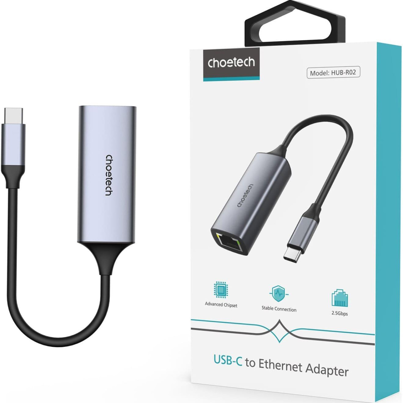 Сетевая карта Choetech USB-C HUB-R02 (HUB-R02)