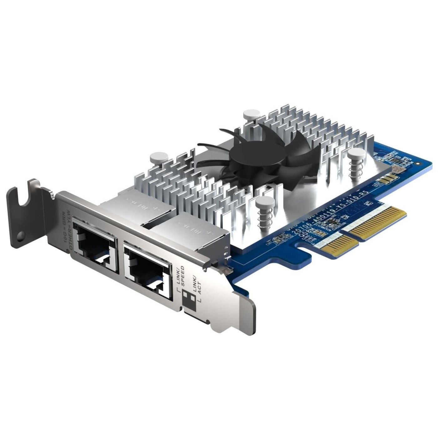 Сетевая карта QNAP Dual-port RJ45 10GbE network expansion card PCIe 3.0 x4 (QXG-10G2T-X710)