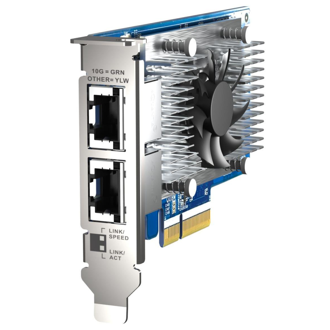 Сетевая карта QNAP Dual-port RJ45 10GbE network expansion card PCIe 3.0 x4 (QXG-10G2T-X710)