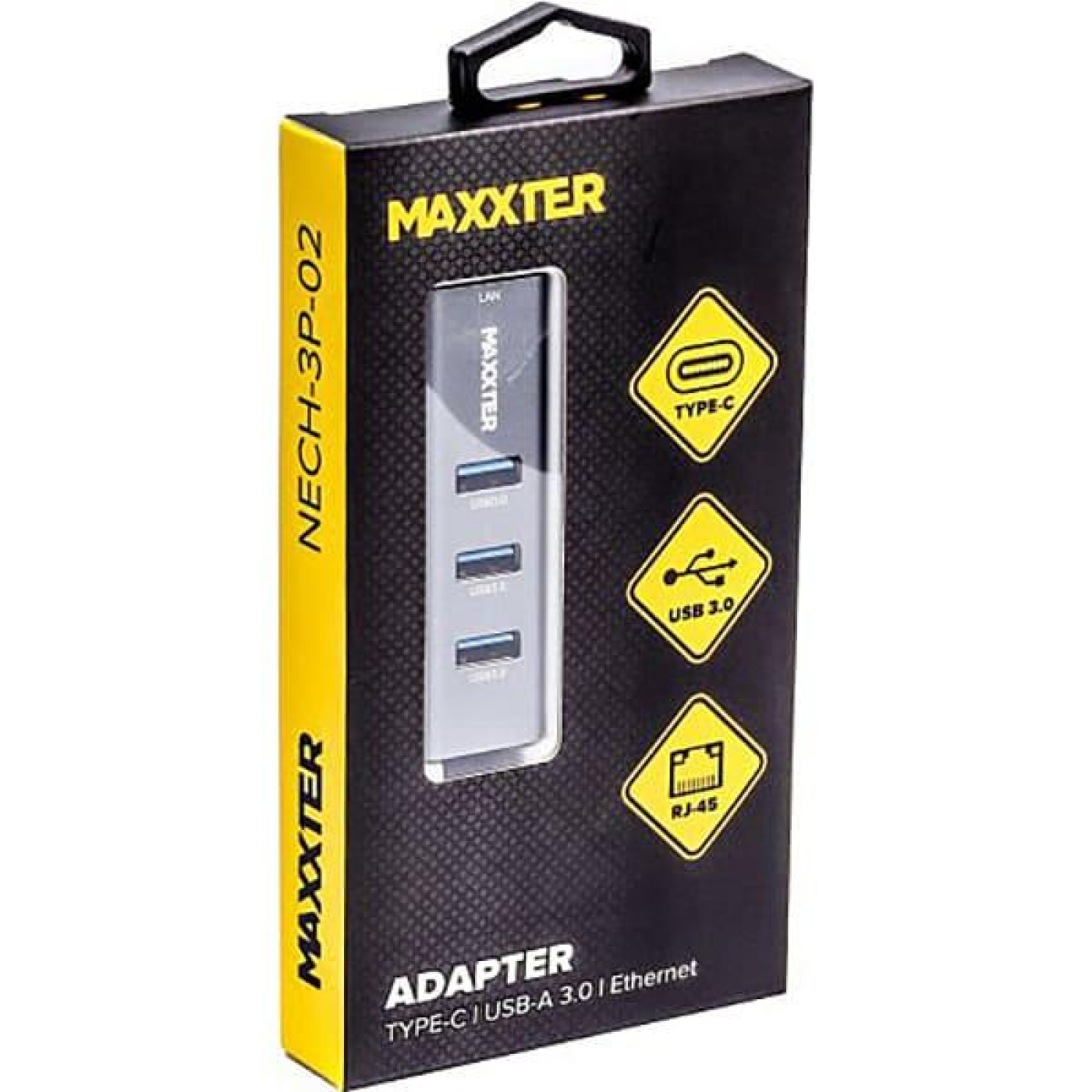 Мережева карта Maxxter USB NECH-3P-02 (NECH-3P-02)