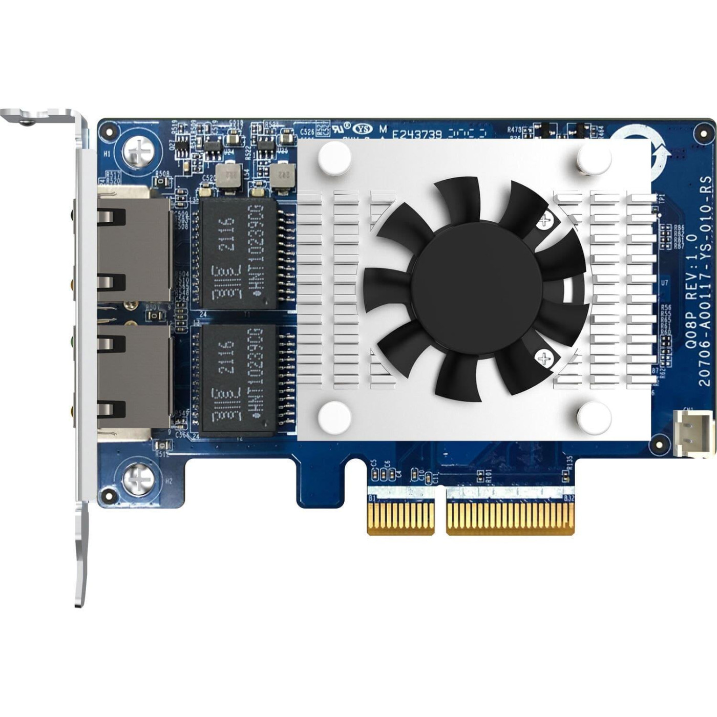 Мережева карта QNAP Dual-port (10Gbase-T) 10GbE PCIe Gen3 x4 (QXG-10G2TB)