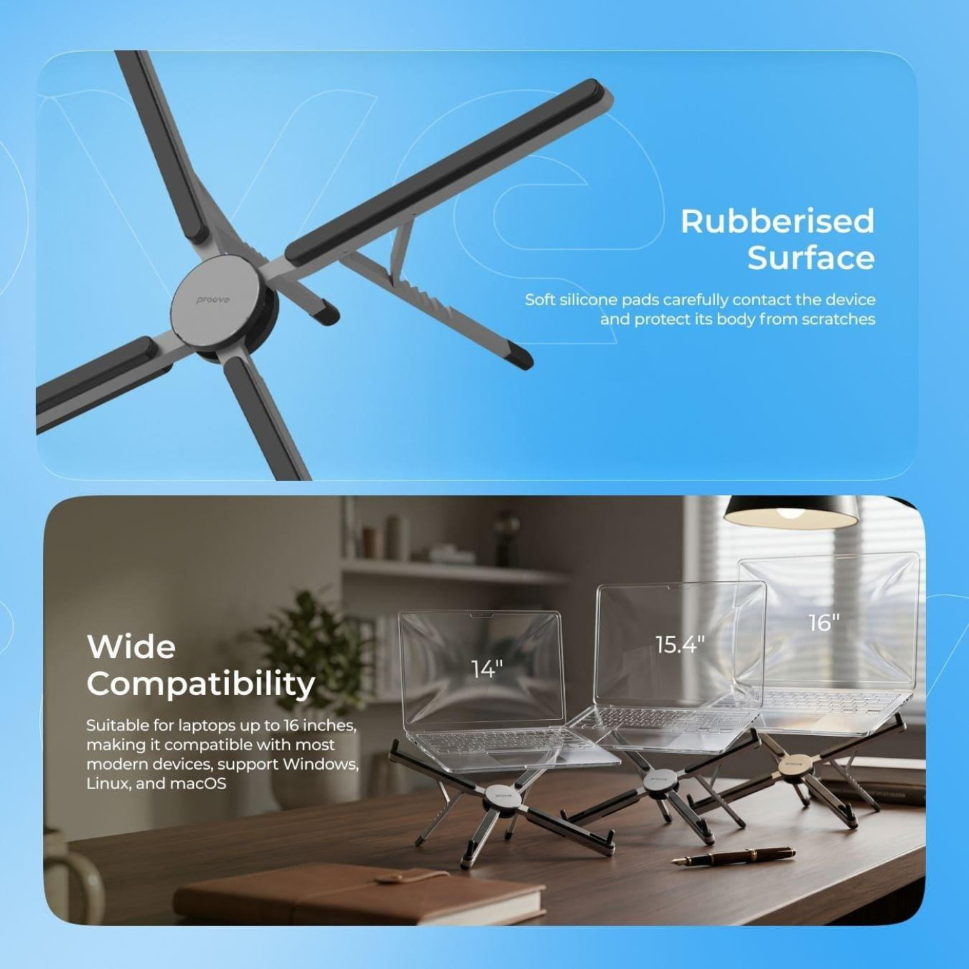 Подставка для ноутбука Proove X-Fan silver (LSXF00000104)