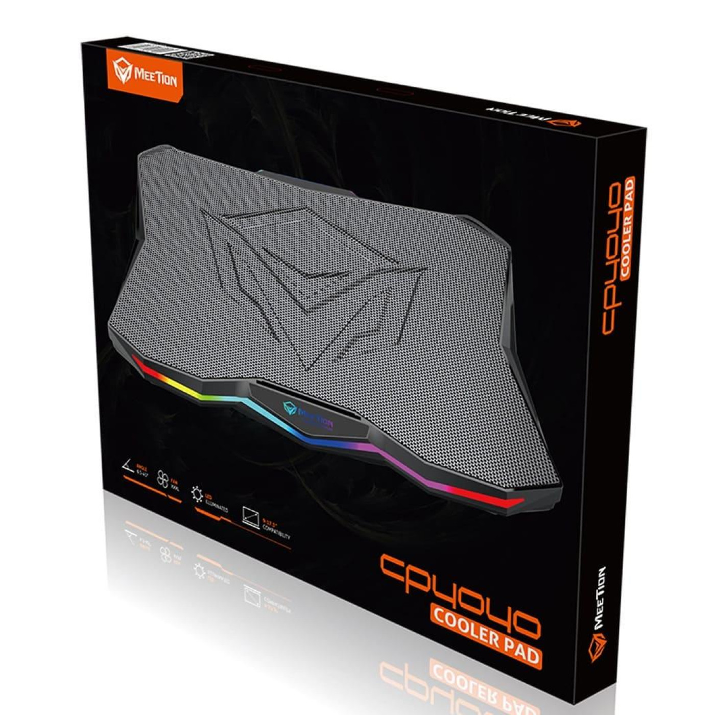 Подставка для ноутбука Meetion CP4040 Black (MT-CP4040-A)