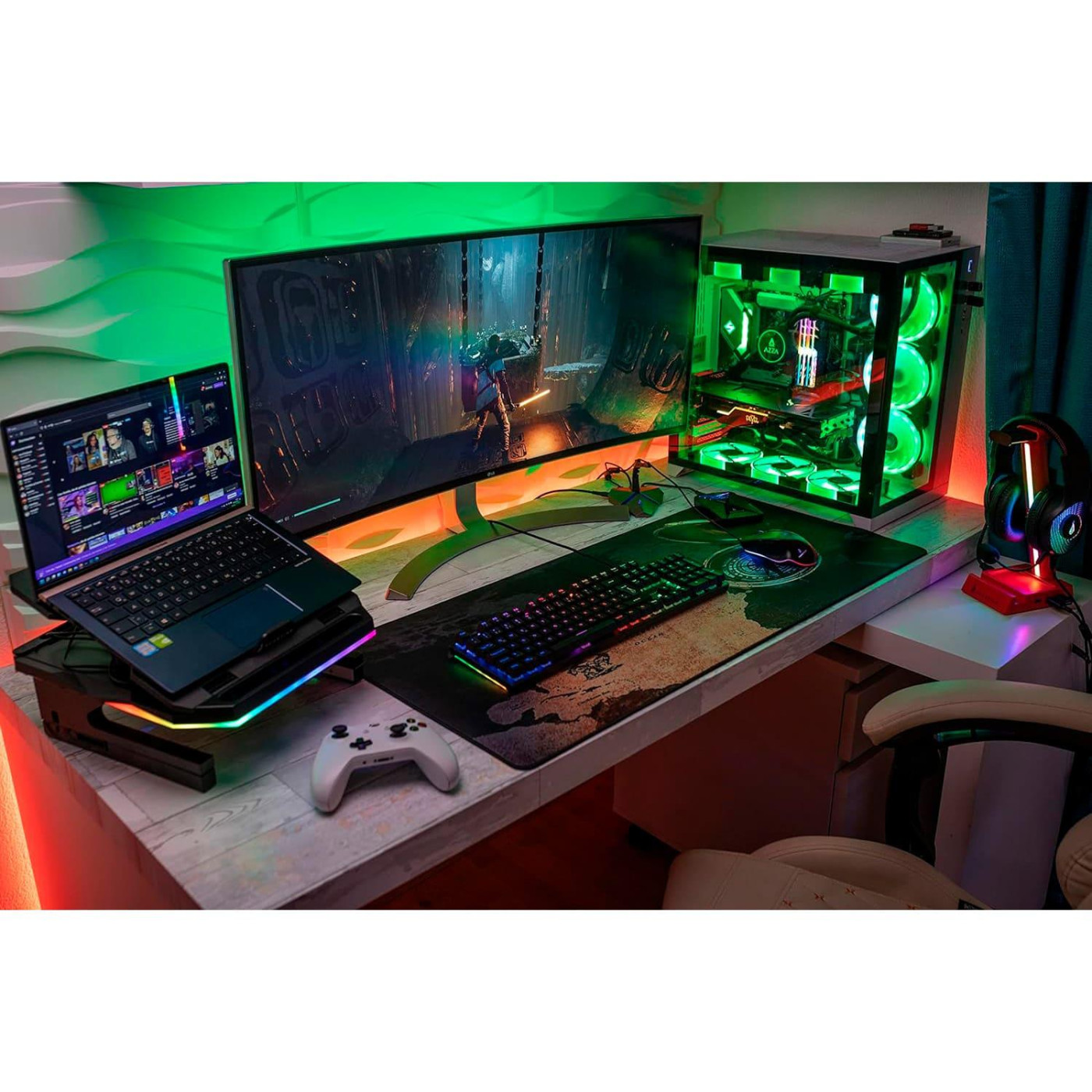 Подставка для ноутбука SureFire PortusX2 з RGB (48843)