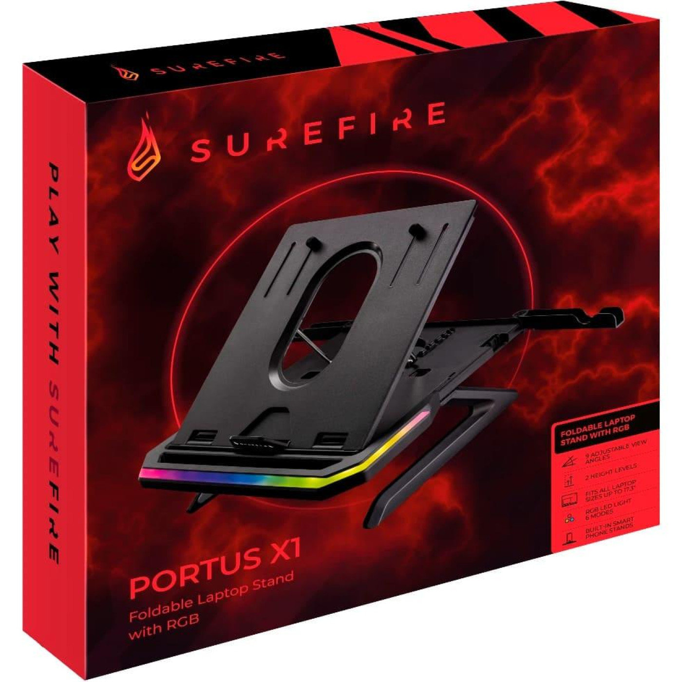 Подставка для ноутбука SureFire PortusX1 з RGB (48842)