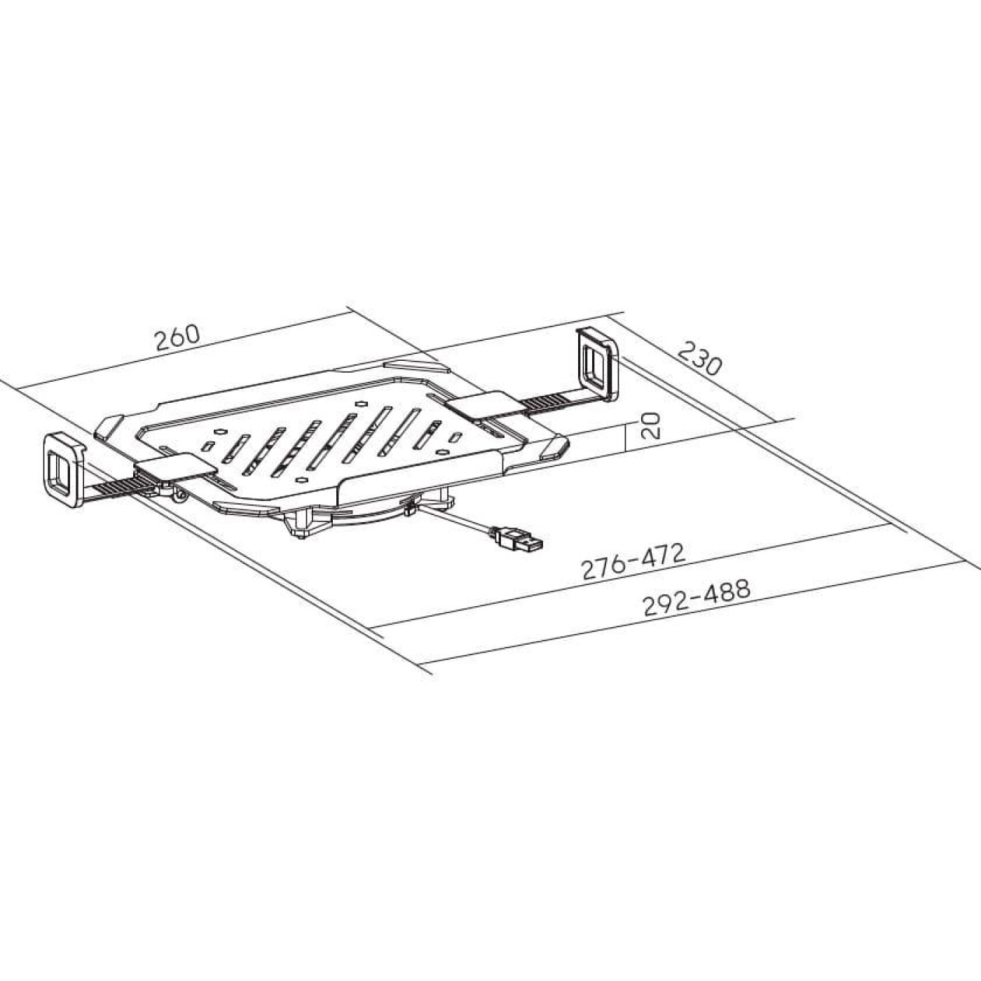 Подставка для ноутбука OfficePro LH474B (LH474B)
