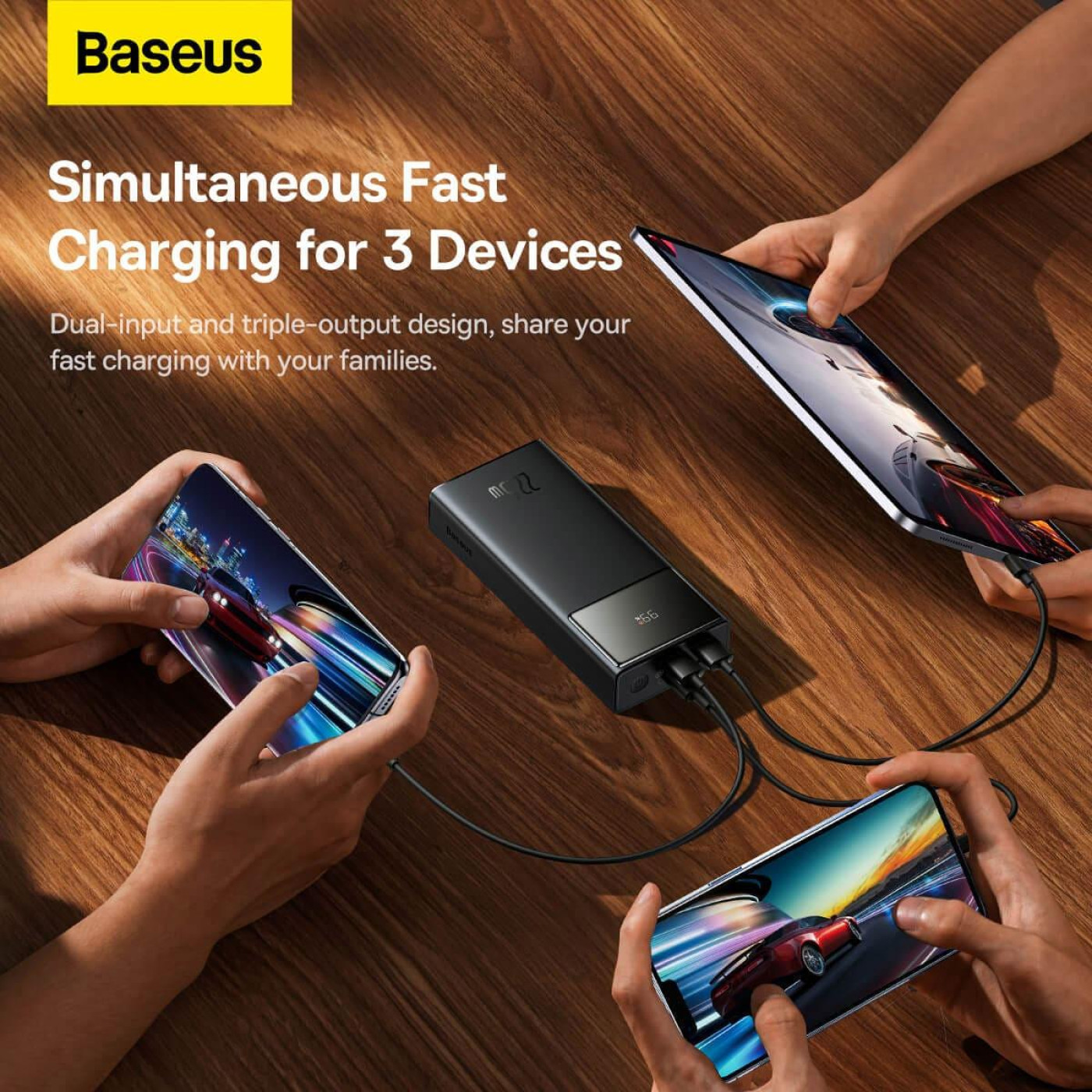 Павербанк Baseus Star Lord Display Black 20 000 mAh / 22.5 Вт (PPXJ080001)